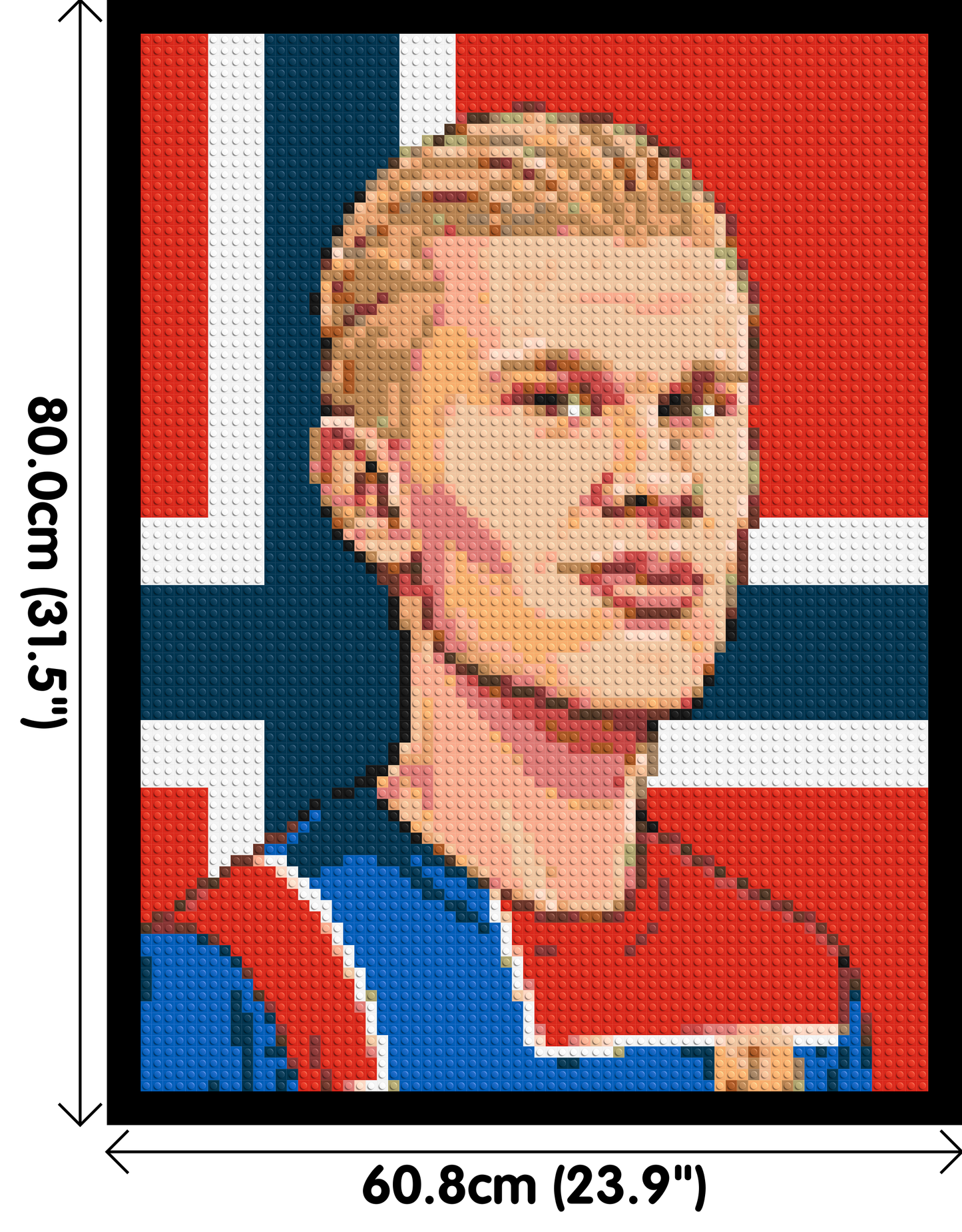 Erling Haaland Caricature - Brick Art Mosaic Kit 3x4 large