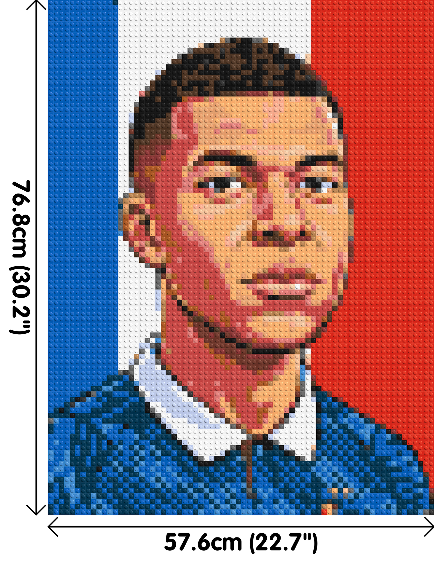Kylian Mbappé Caricature - Brick Art Mosaic Kit 3x4 large