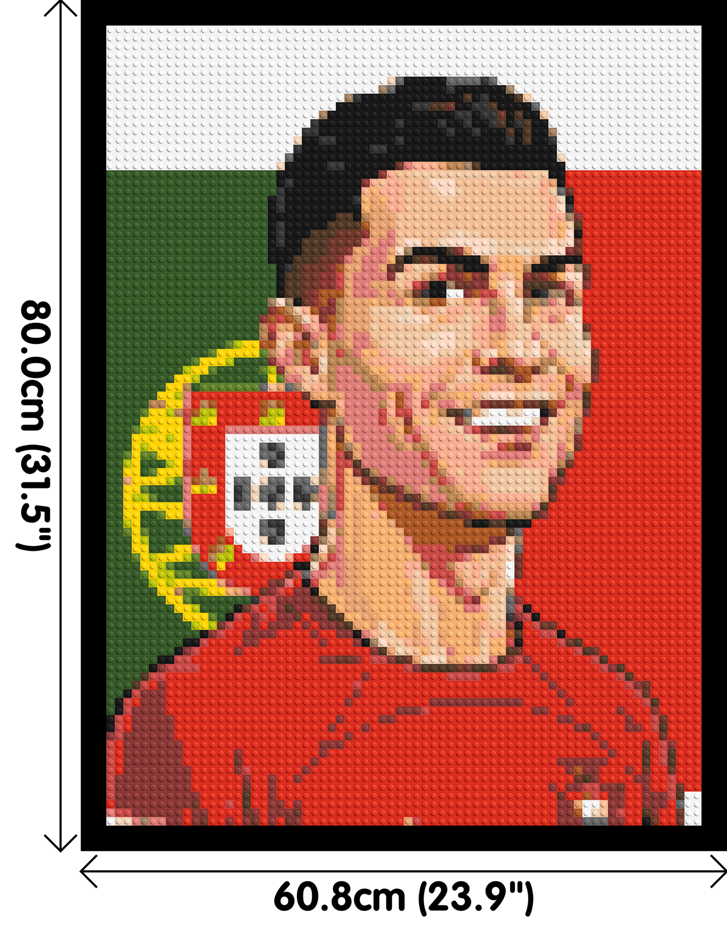 Cristiano Ronaldo Caricature - Brick Art Mosaic Kit 3x4 large