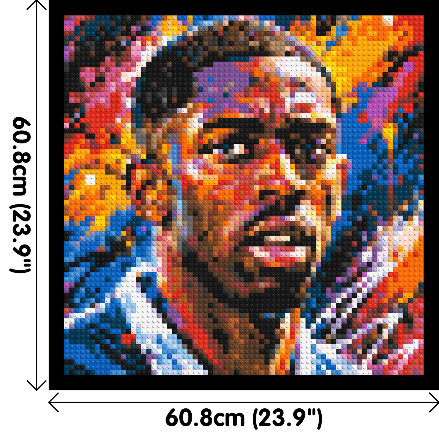 Ousmane Dembélé Urban Pop - Brick Art Mosaic Kit 3x3 large