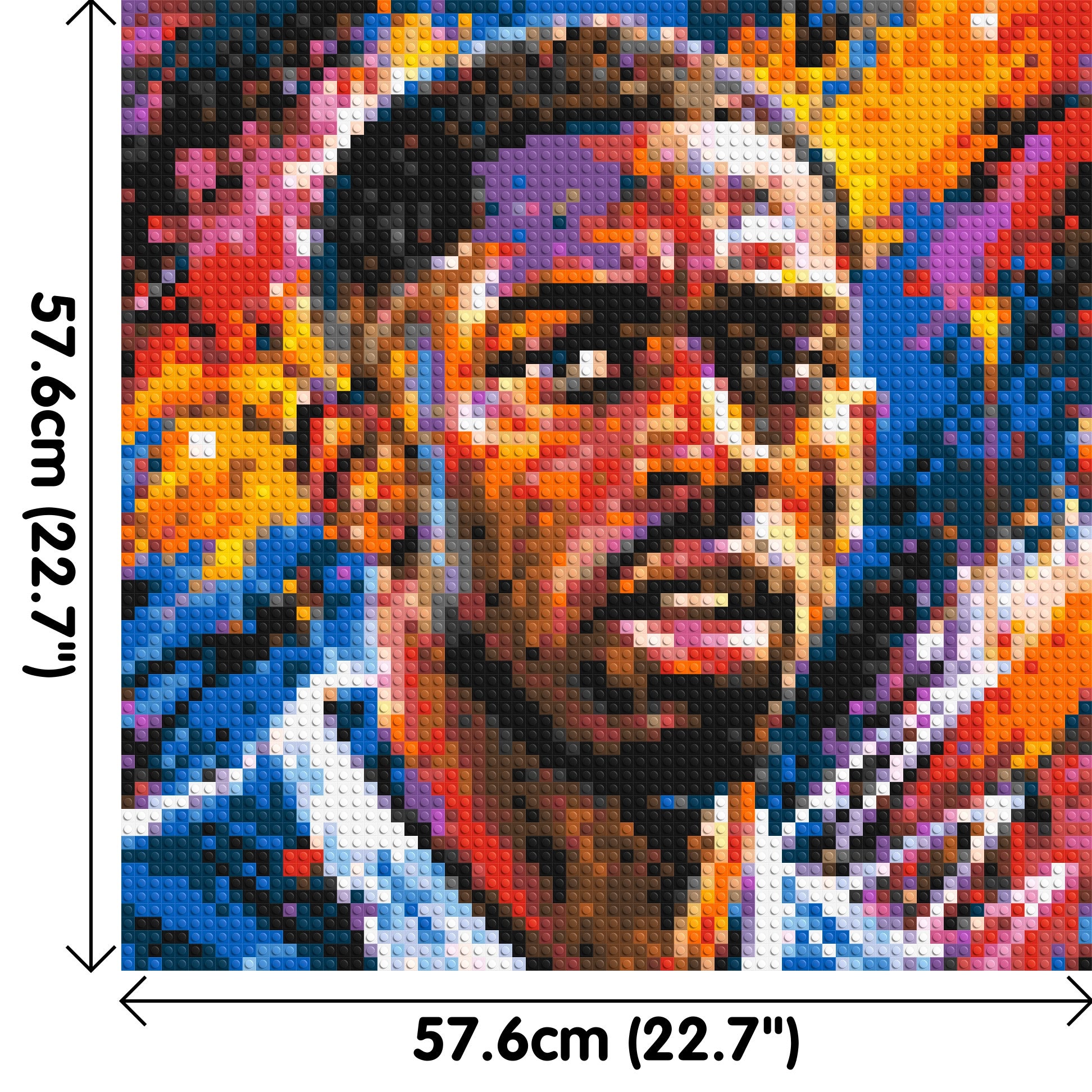Ousmane Dembélé Urban Pop - Brick Art Mosaic Kit 3x3 dimensions