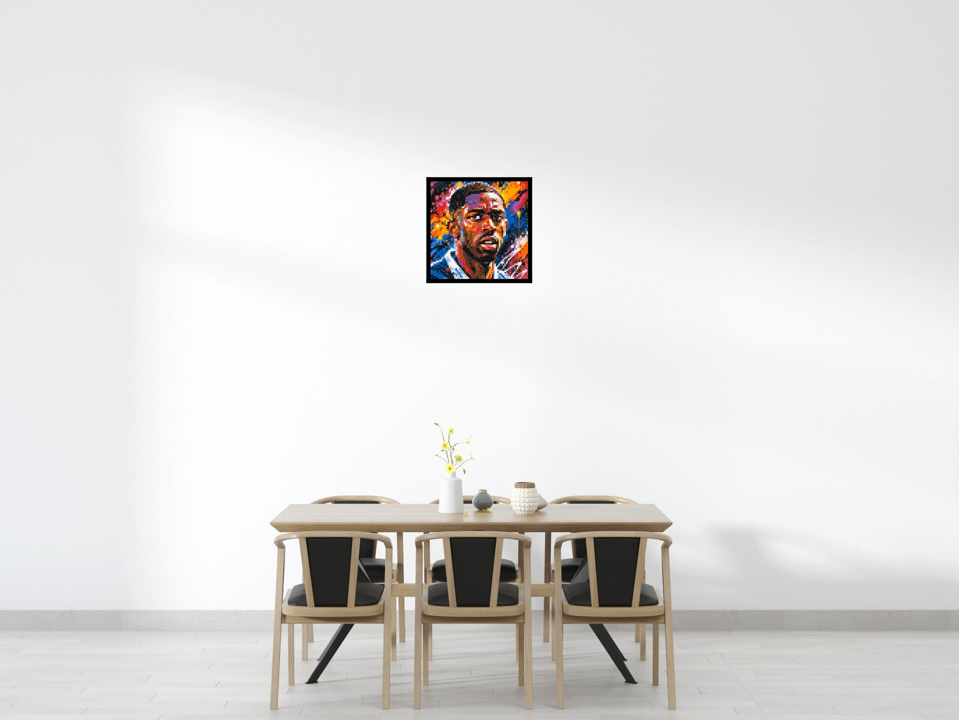 Ousmane Dembélé Urban Pop - Brick Art Mosaic Kit 3x3 scene with frame