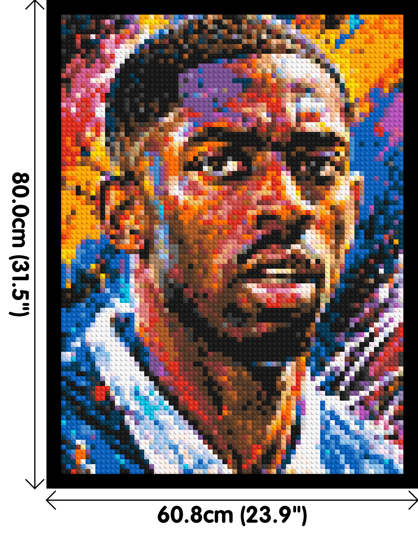 Ousmane Dembélé Urban Pop - Brick Art Mosaic Kit 3x4 large