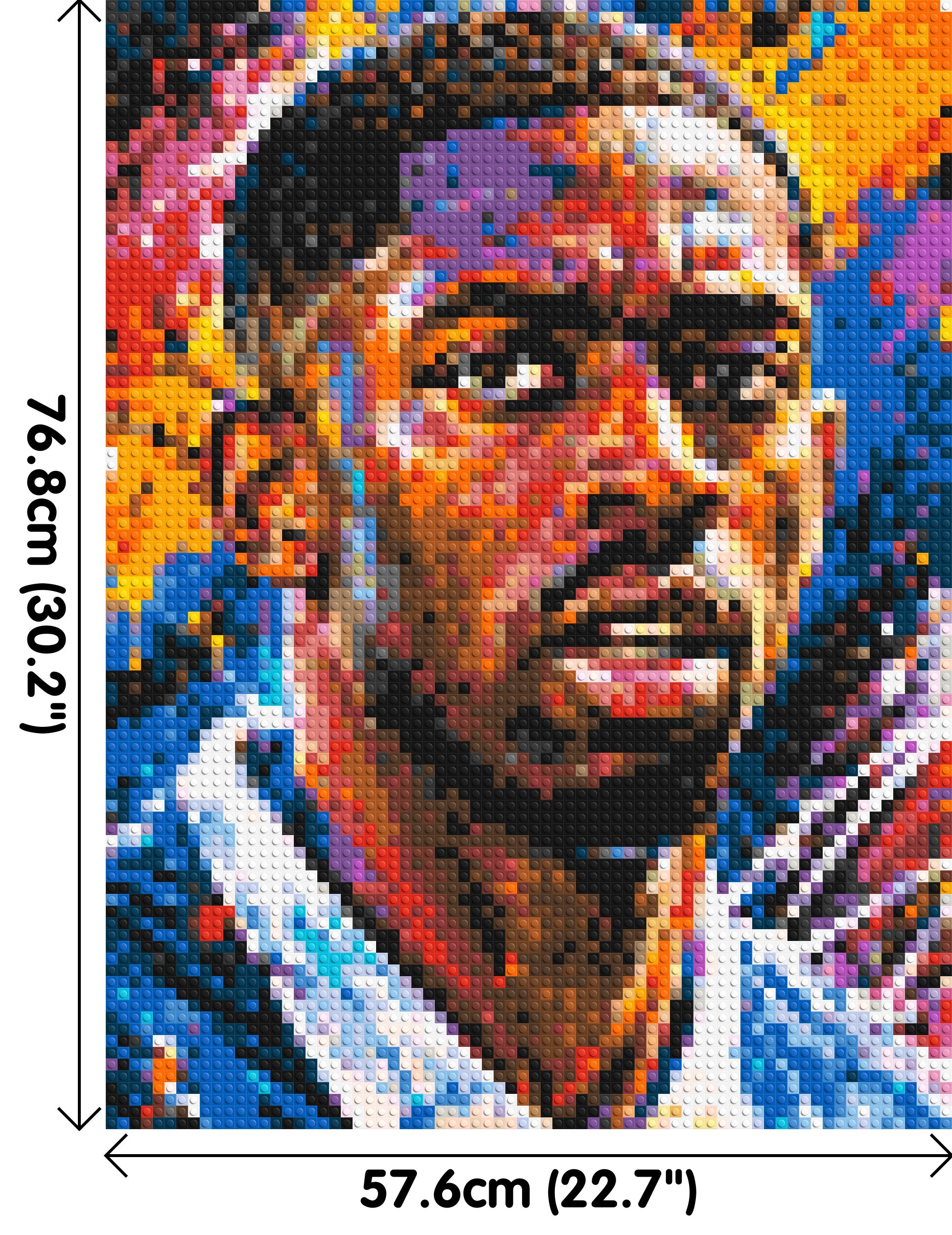 Ousmane Dembélé Urban Pop - Brick Art Mosaic Kit 3x4 dimensions