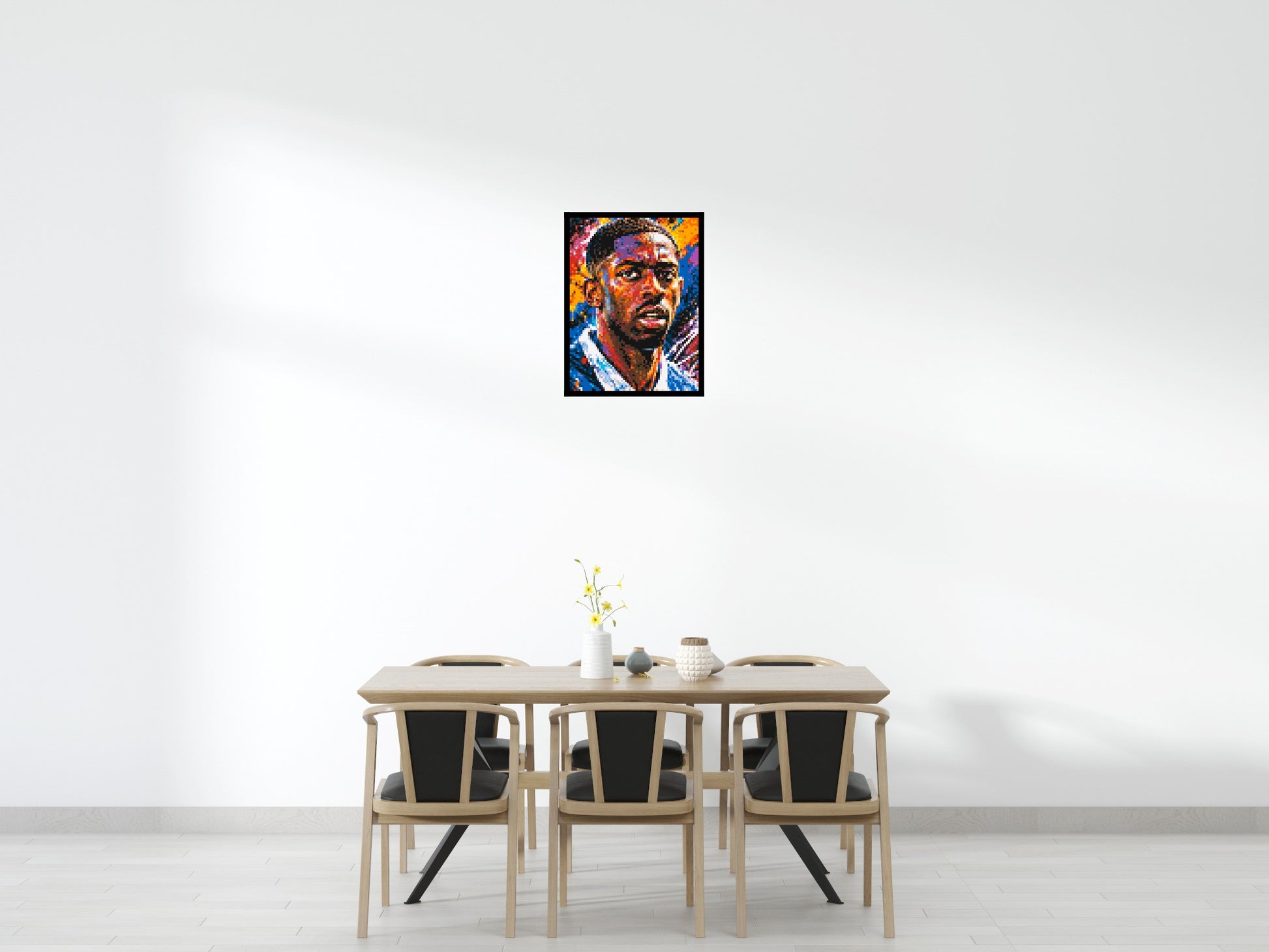 Ousmane Dembélé Urban Pop - Brick Art Mosaic Kit 3x4 scene with frame