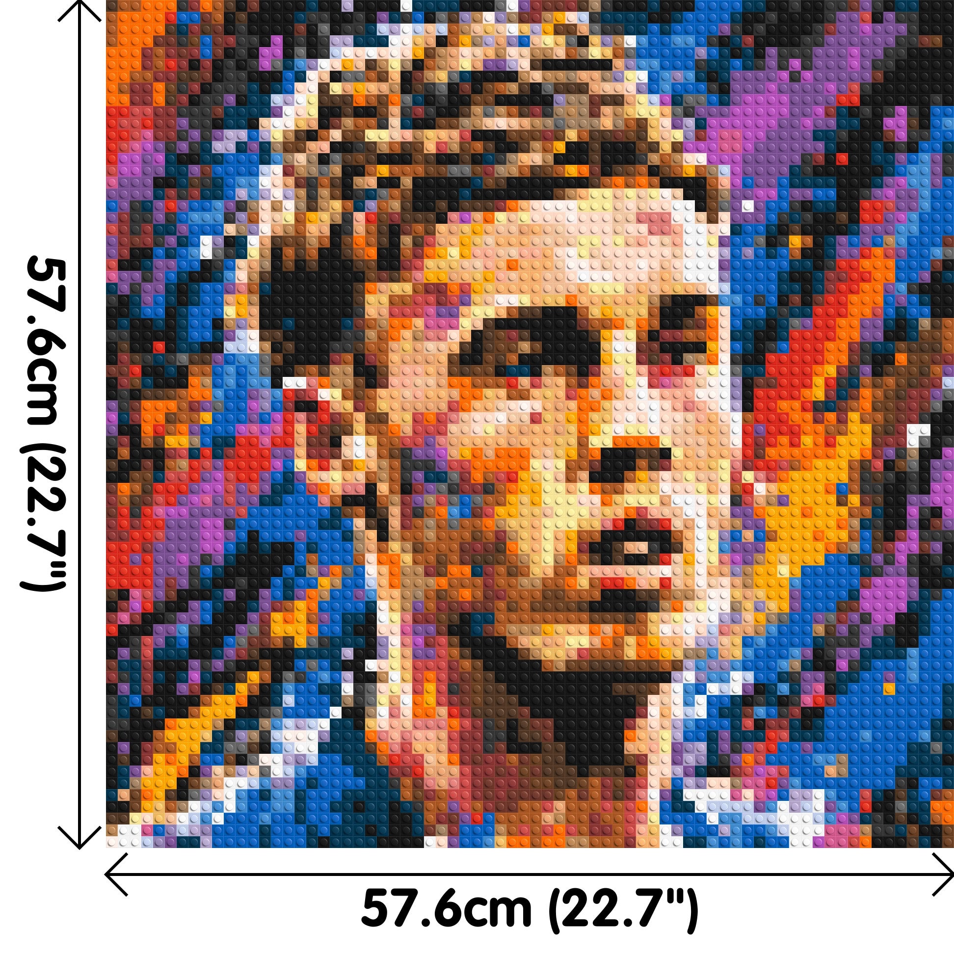 Cole Palmer Urban Pop - Brick Art Mosaic Kit 3x3 dimensions