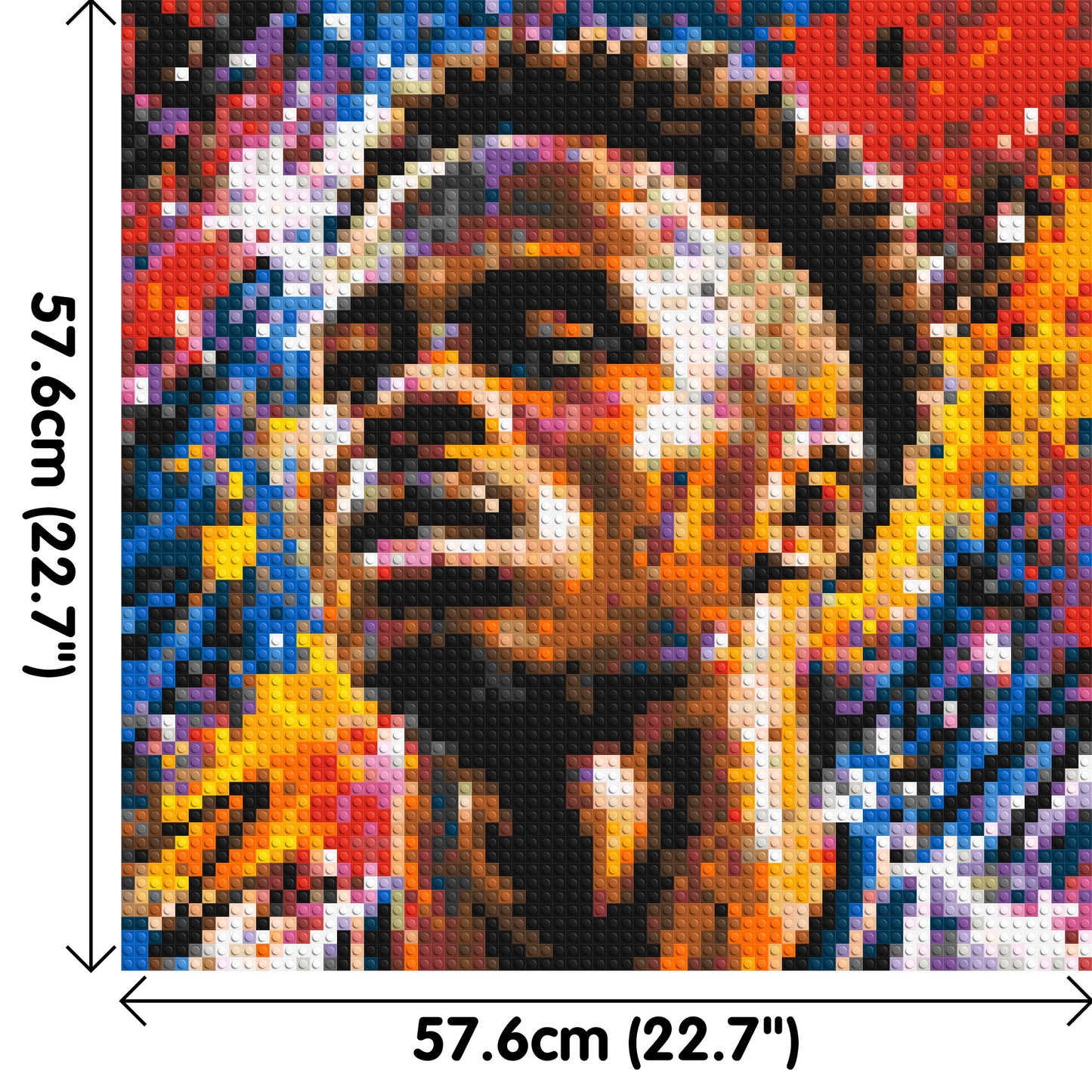 Bukayo Saka Urban Pop - Brick Art Mosaic Kit 3x3 large
