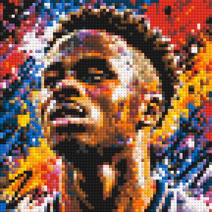 Bukayo Saka Urban Pop - Brick Art Mosaic Kit 3x3 large