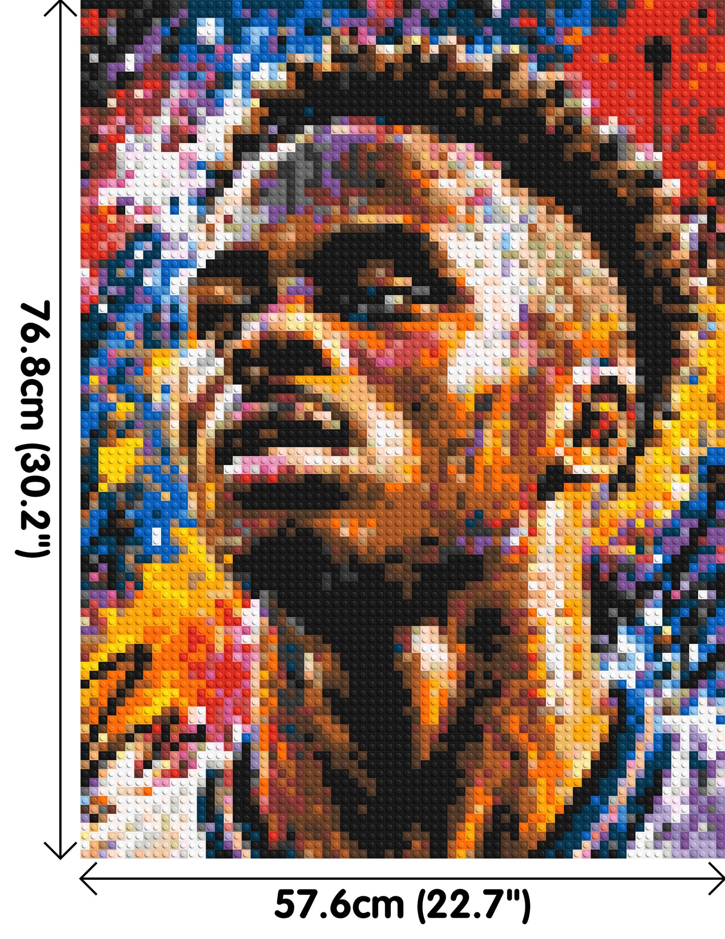 Bukayo Saka Urban Pop - Brick Art Mosaic Kit 3x4 large