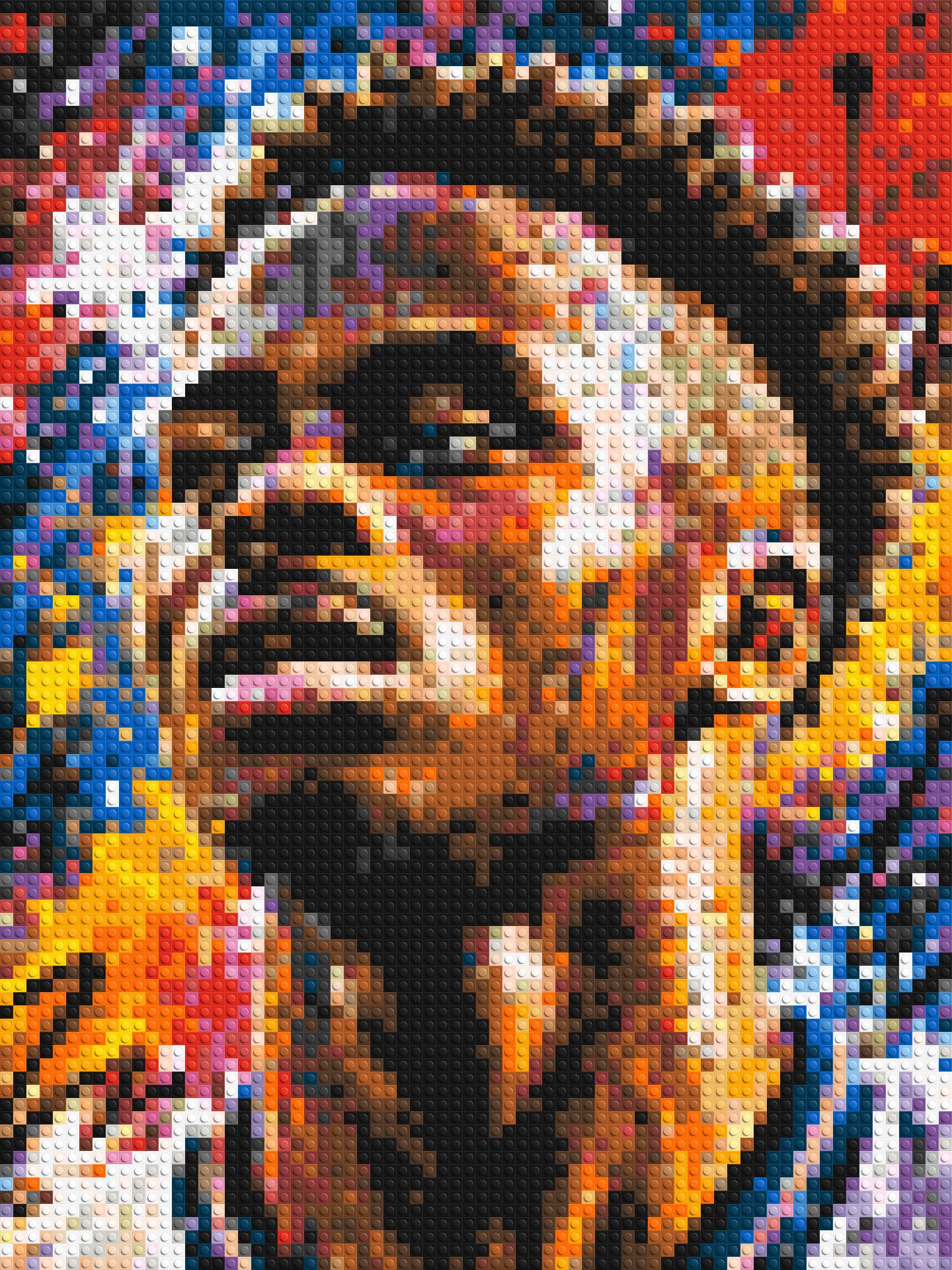 Bukayo Saka Urban Pop - Brick Art Mosaic Kit 3x4 large