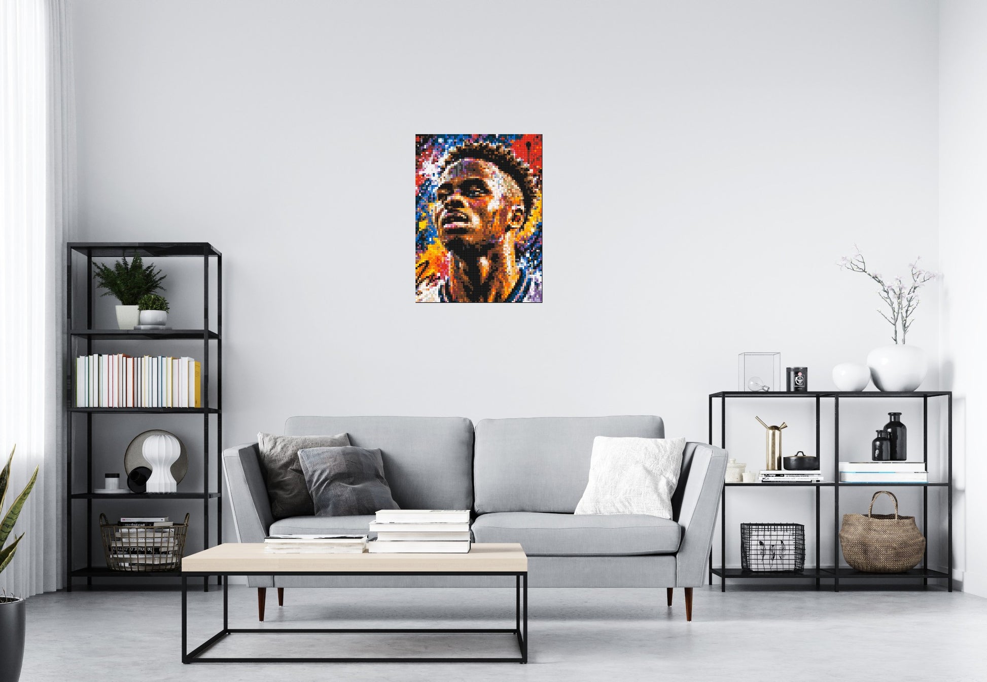 Bukayo Saka Urban Pop - Brick Art Mosaic Kit 3x4 scene