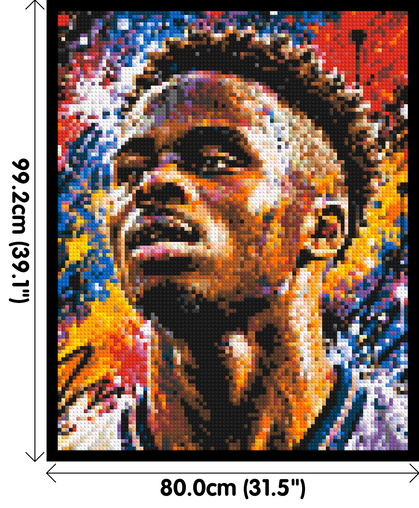 Bukayo Saka Urban Pop - Brick Art Mosaic Kit 4x5 large