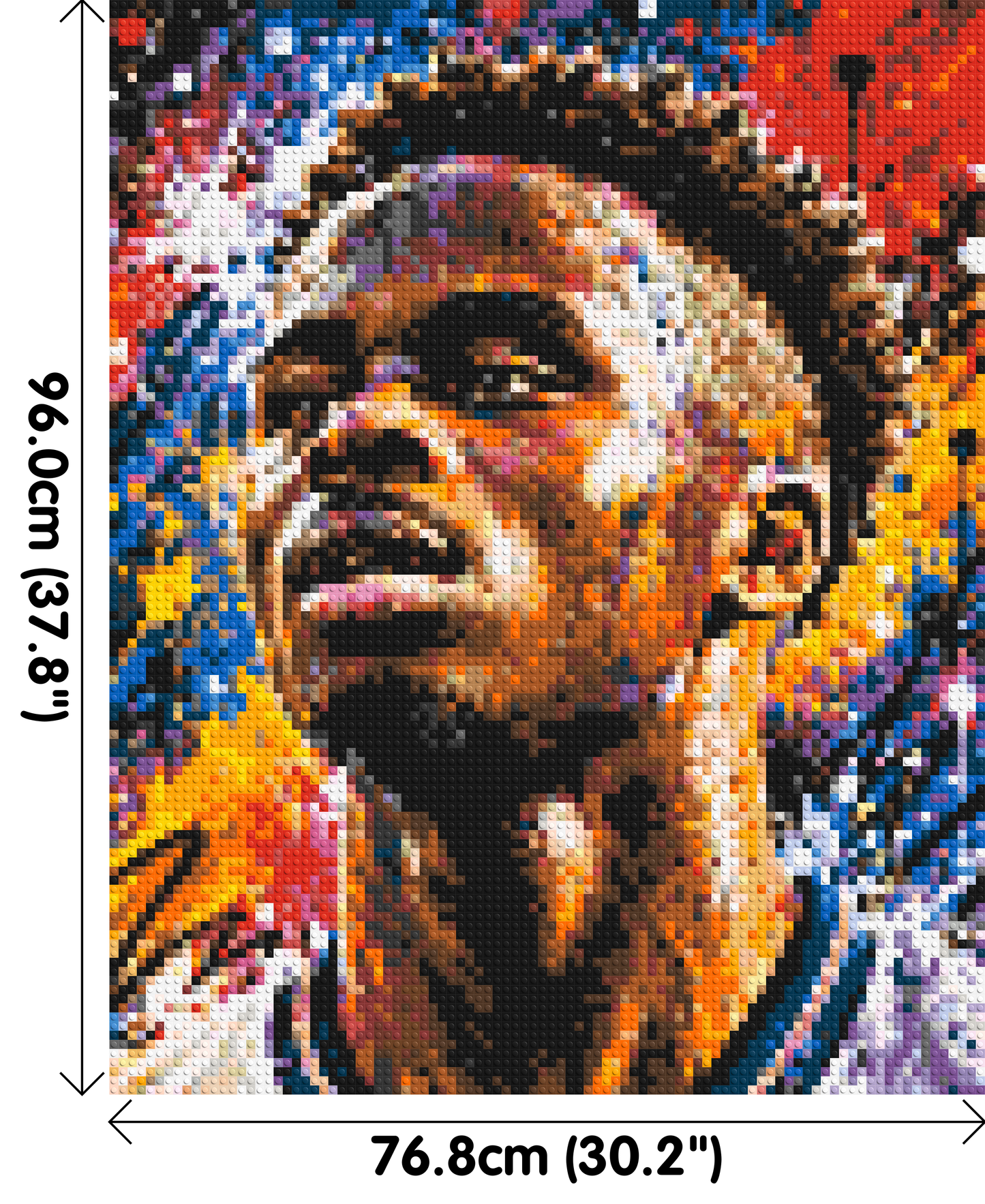 Bukayo Saka Urban Pop - Brick Art Mosaic Kit 4x5 large