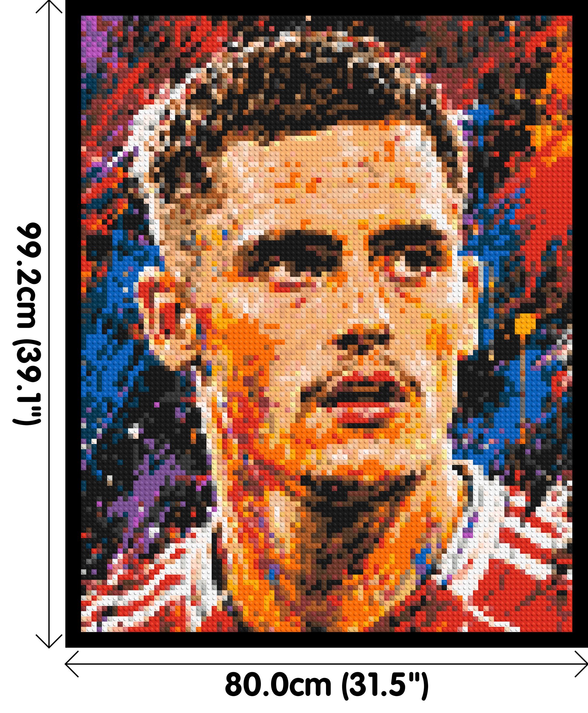 Florian Wirtz Urban Pop - Brick Art Mosaic Kit 4x5 dimensions with frame