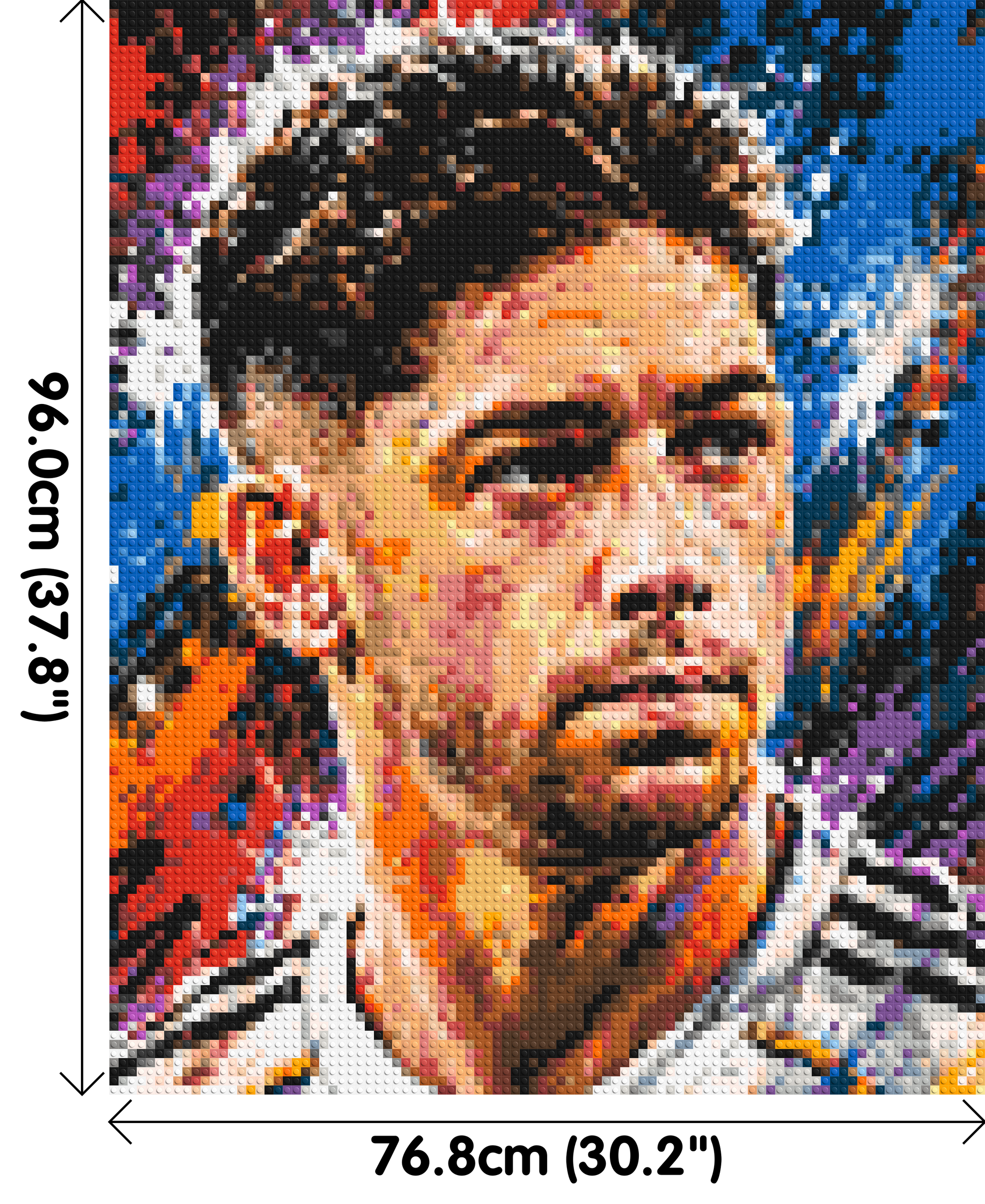 Federico Valverde Urban Pop - Brick Art Mosaic Kit 4x5 dimensions