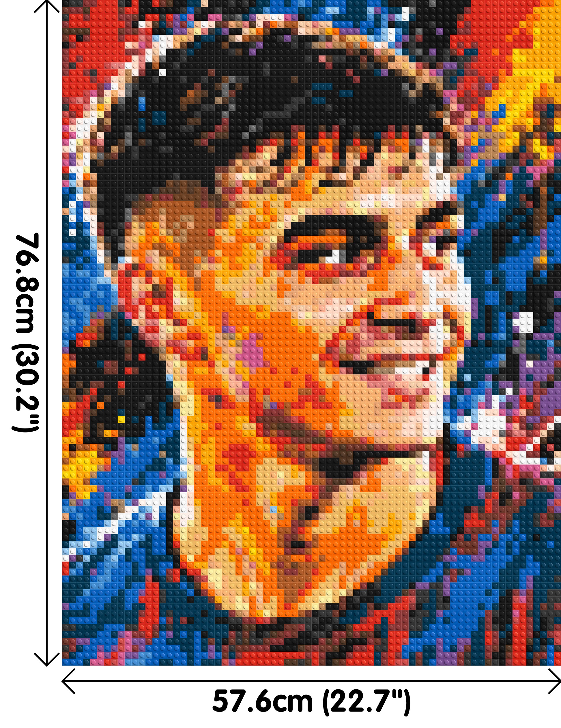 Pedri Urban Pop - Brick Art Mosaic Kit 3x4 dimensions