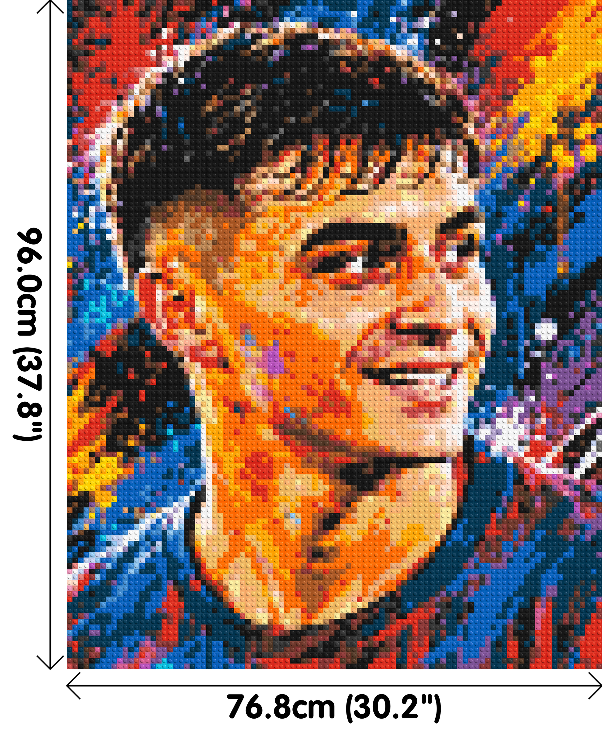 Pedri Urban Pop - Brick Art Mosaic Kit 4x5 dimensions