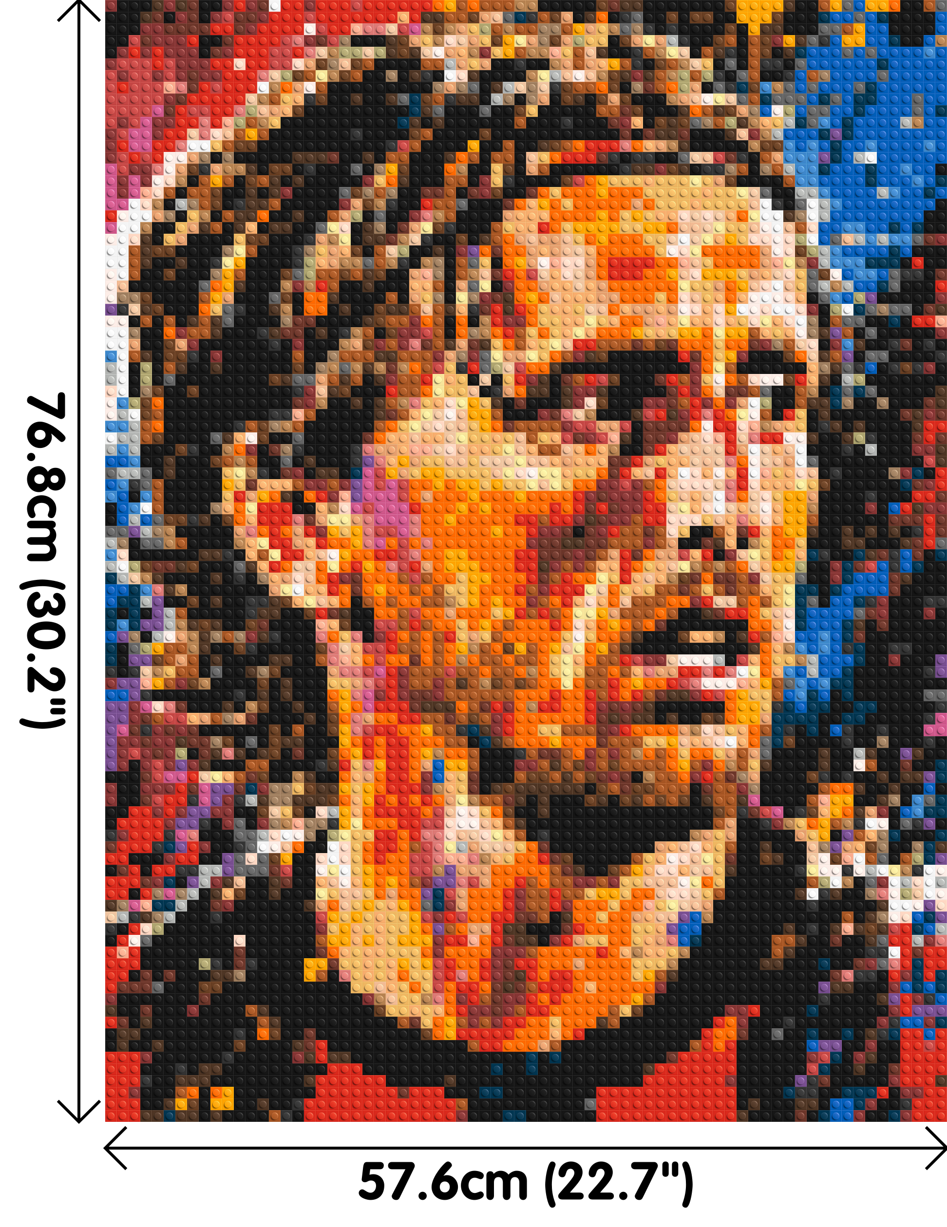 Luka Modrić Urban Pop - Brick Art Mosaic Kit 3x4 dimensions