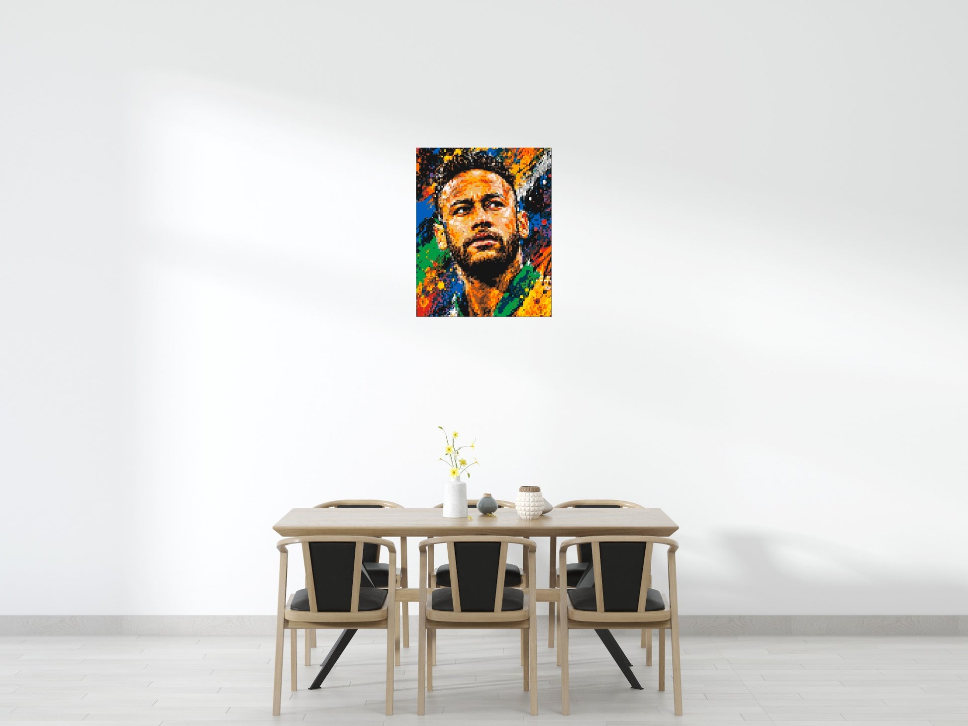 Neymar Urban Pop - Brick Art Mosaic Kit 4x5 scene