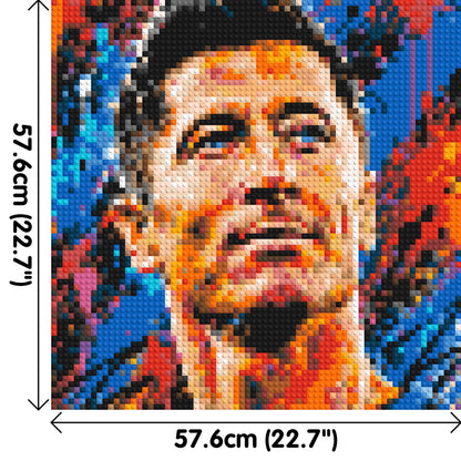 Robert Lewandowski Urban Pop - Brick Art Mosaic Kit 3x3 large