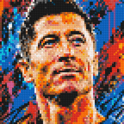 Robert Lewandowski Urban Pop - Brick Art Mosaic Kit 3x3 large
