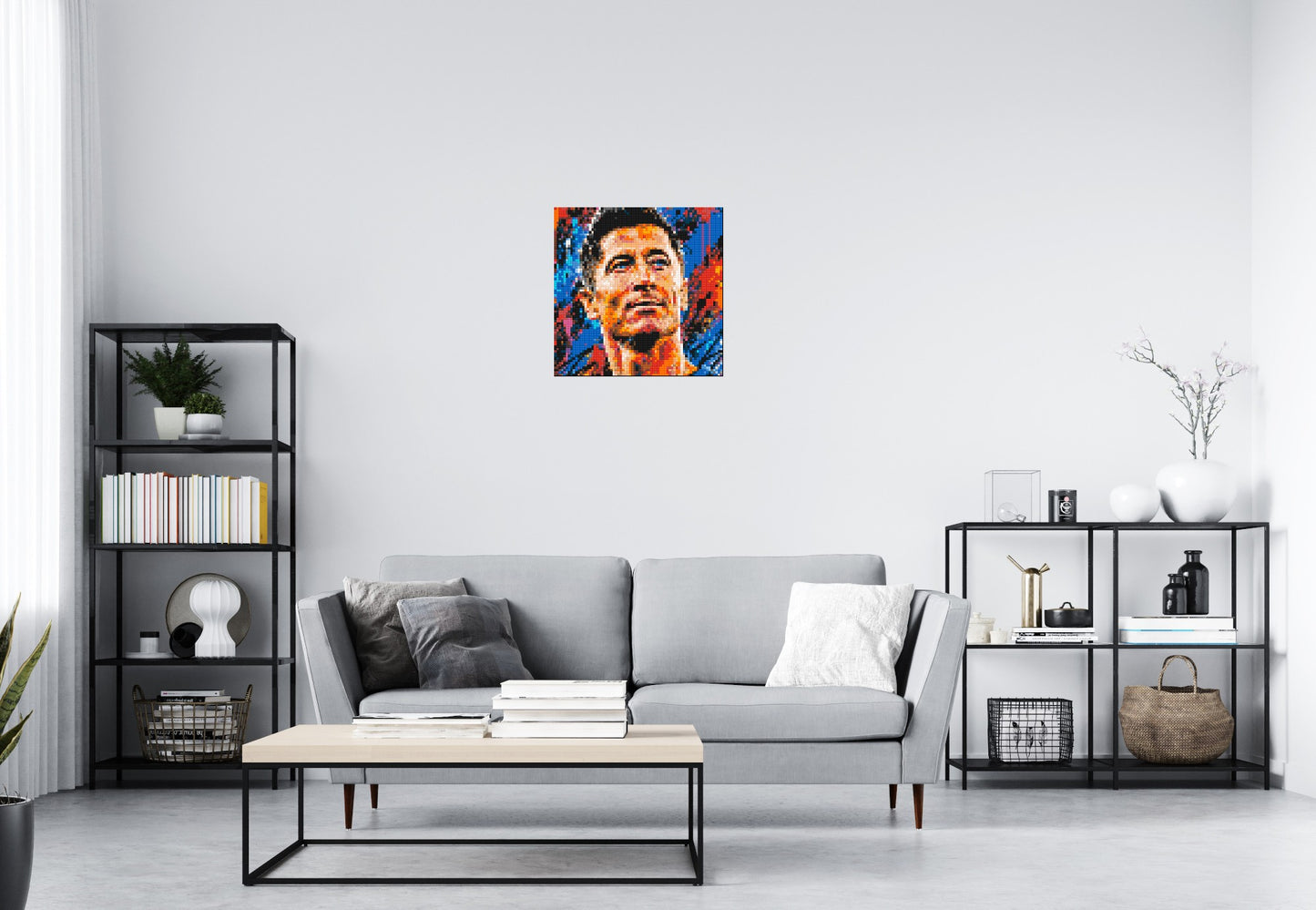 Robert Lewandowski Urban Pop - Brick Art Mosaic Kit 3x3 large