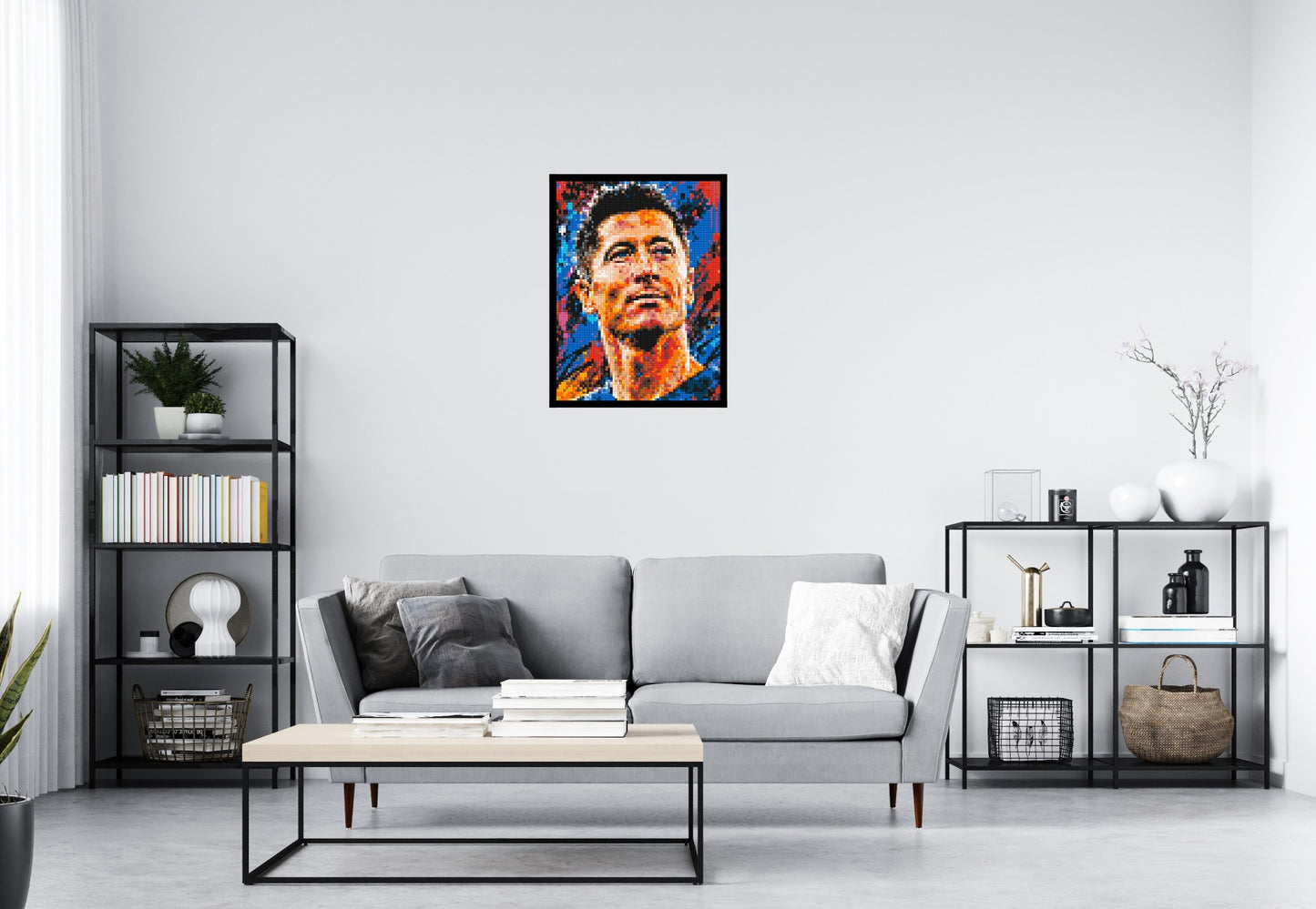 Robert Lewandowski Urban Pop - Brick Art Mosaic Kit 3x4 large