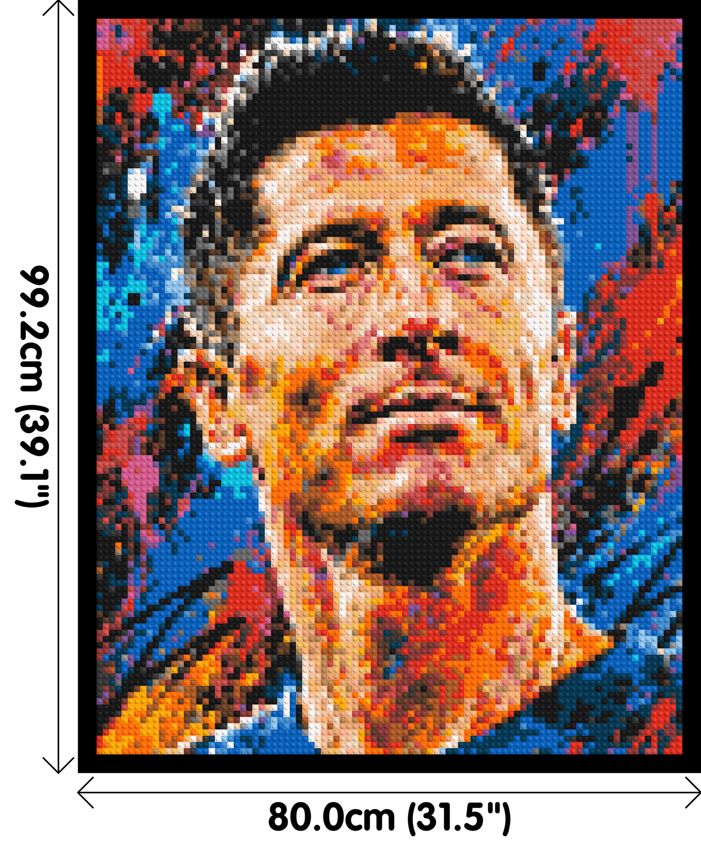 Robert Lewandowski Urban Pop - Brick Art Mosaic Kit 4x5 large