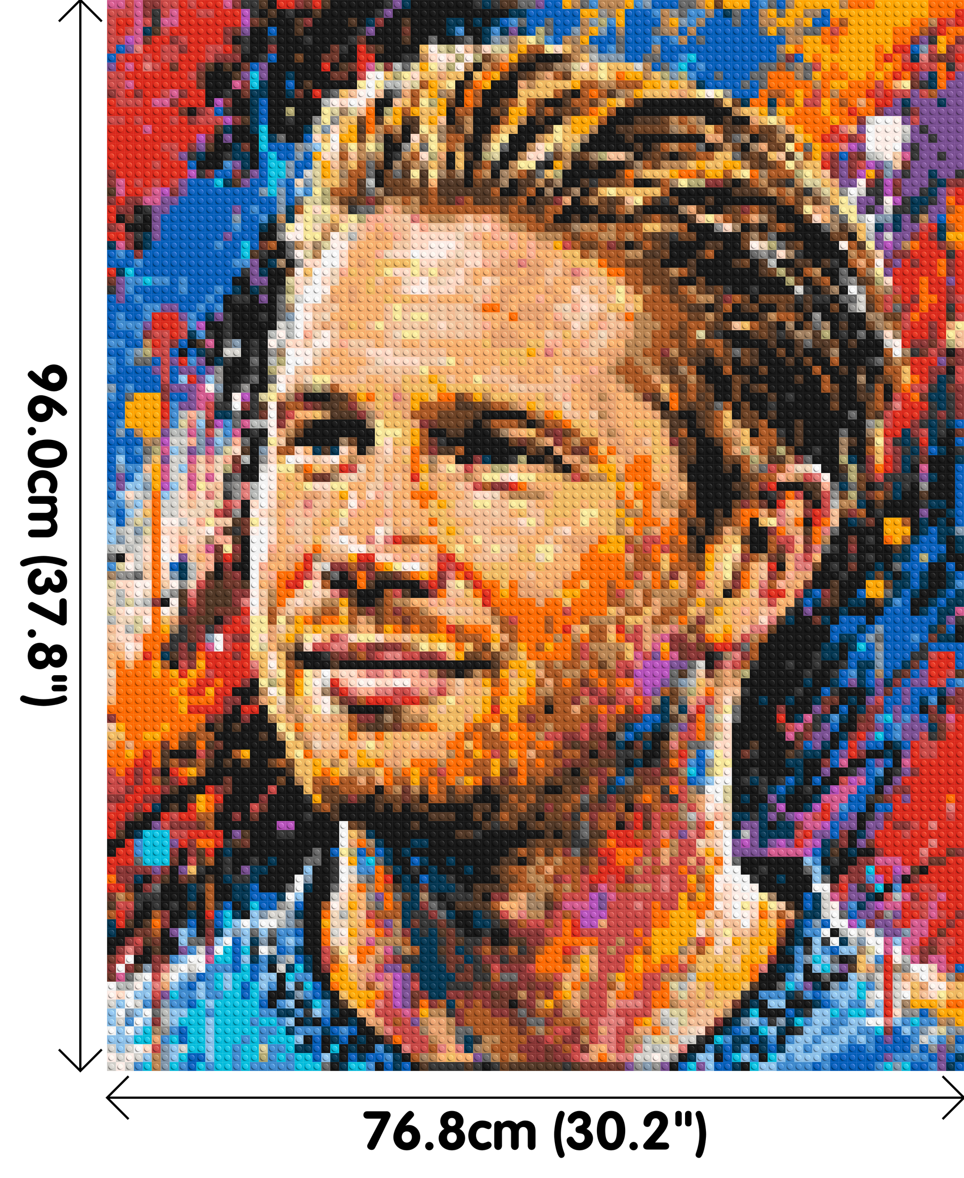 Kevin De Bruyne Urban Pop - Brick Art Mosaic Kit 4x5 dimensions