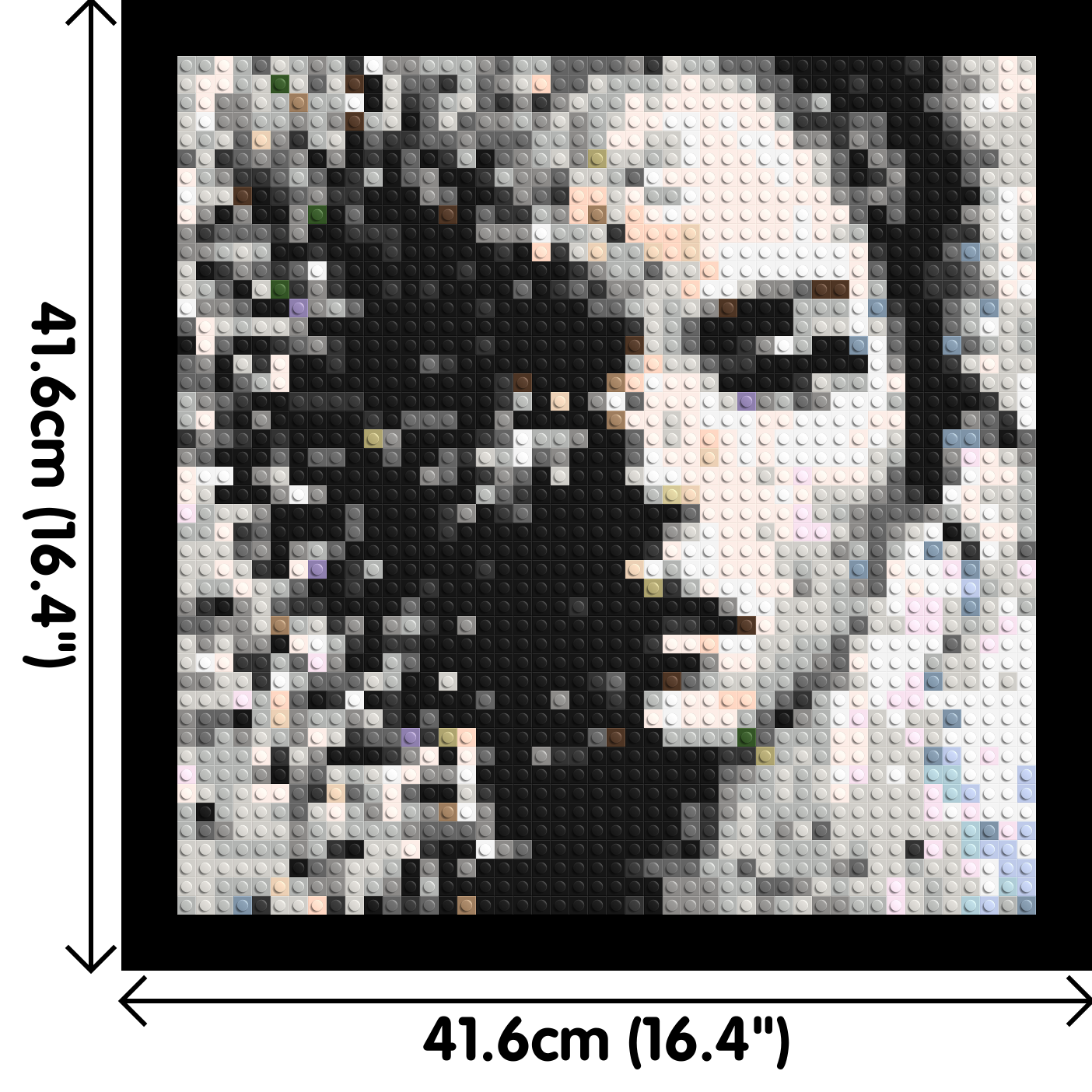 Evaporation – Between Presence and Disappearance by Joséphine Machalani - Brick Art Mosaic Kit 2x2 large