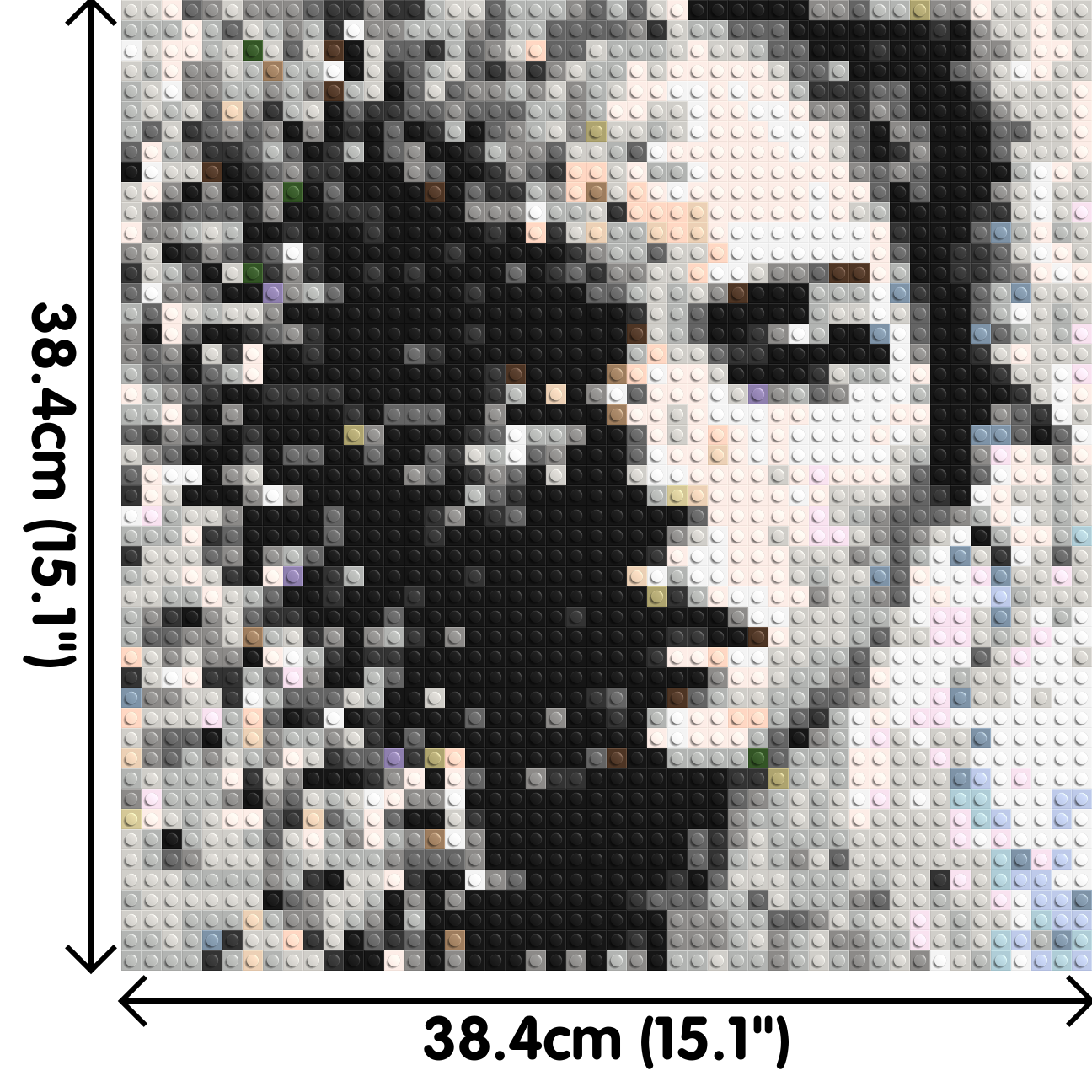 Evaporation – Between Presence and Disappearance by Joséphine Machalani - Brick Art Mosaic Kit 2x2 large