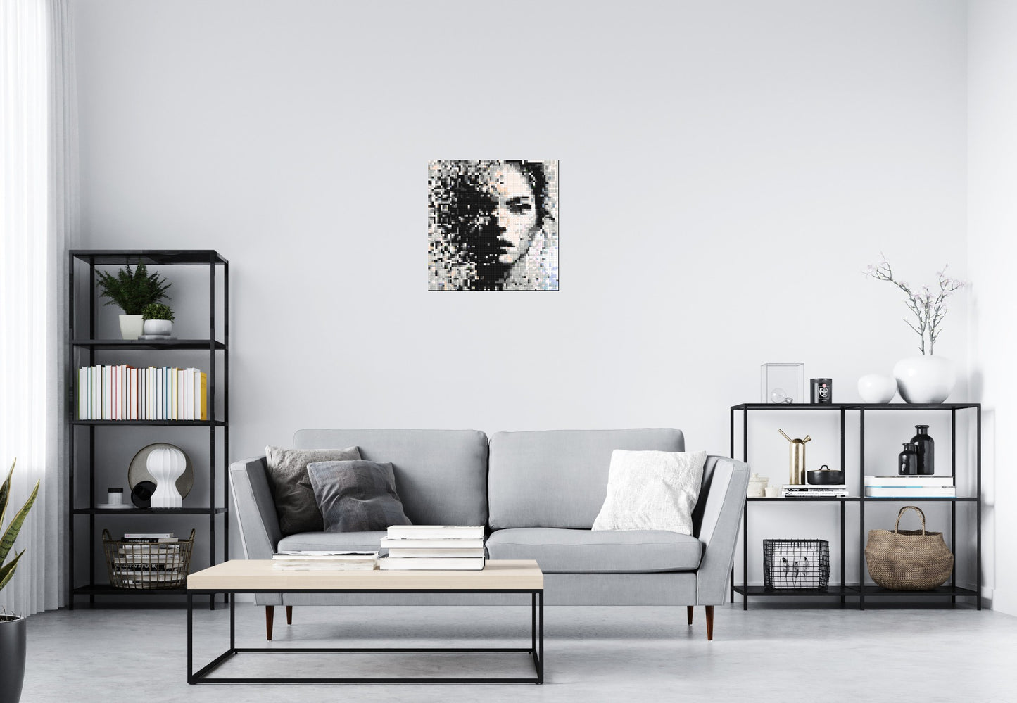 Evaporation – Between Presence and Disappearance by Joséphine Machalani - Brick Art Mosaic Kit 3x3 large