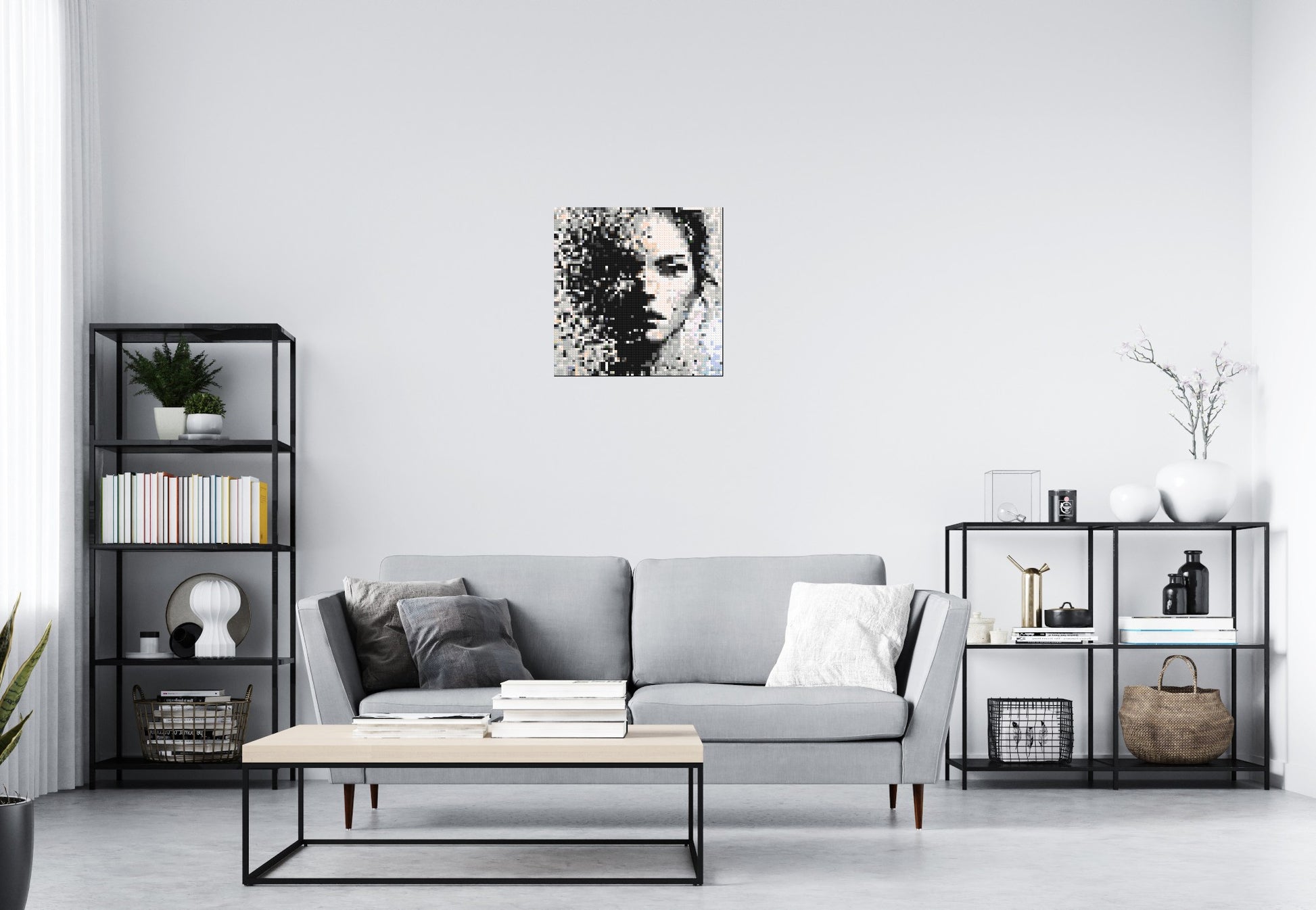 Evaporation – Between Presence and Disappearance by Joséphine Machalani - Brick Art Mosaic Kit 3x3 scene