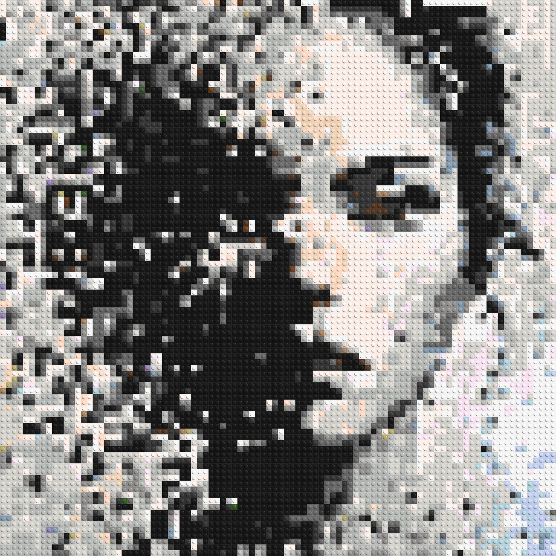 Evaporation – Between Presence and Disappearance by Joséphine Machalani - Brick Art Mosaic Kit 4x4 large