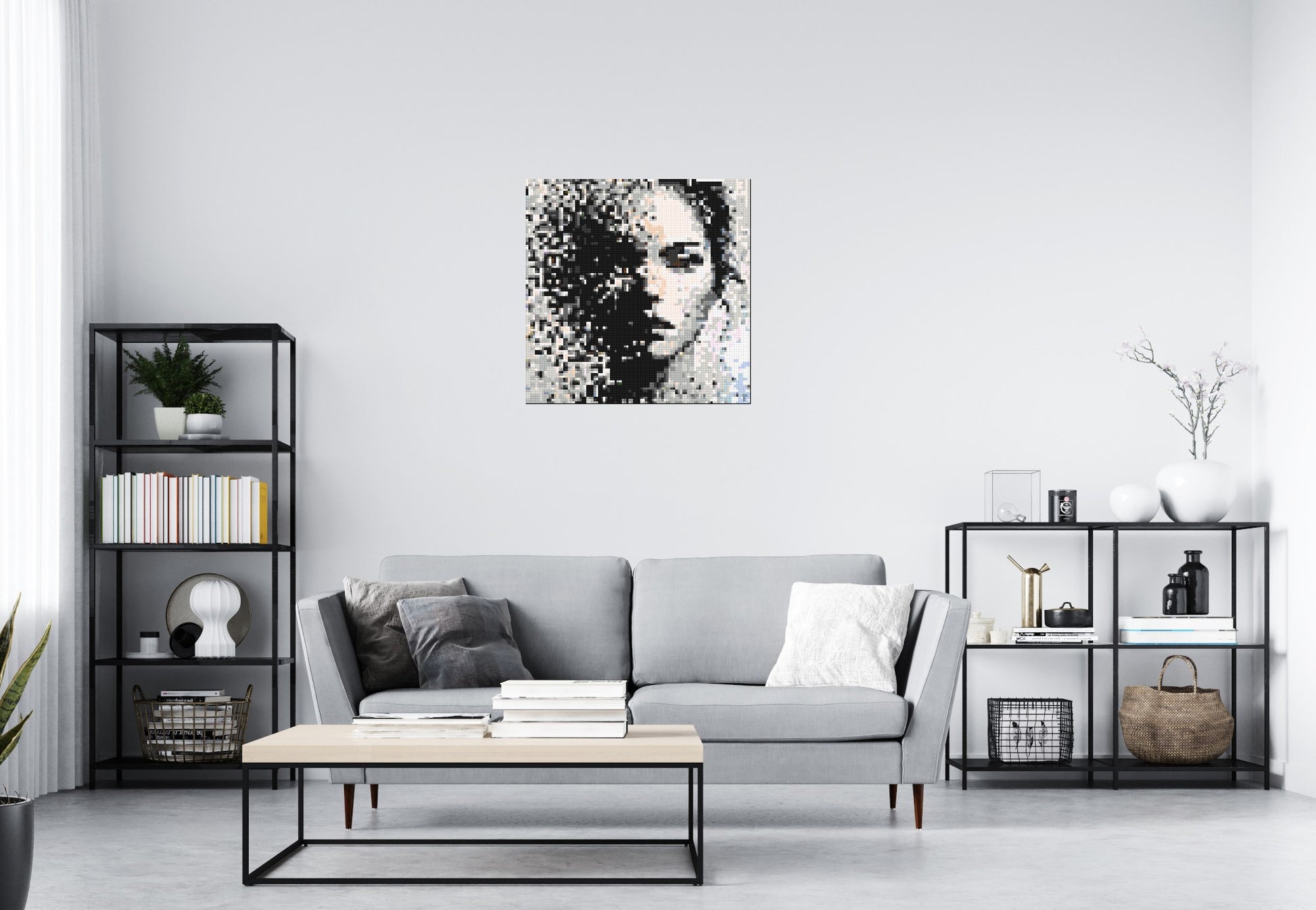 Evaporation – Between Presence and Disappearance by Joséphine Machalani - Brick Art Mosaic Kit 4x4 scene