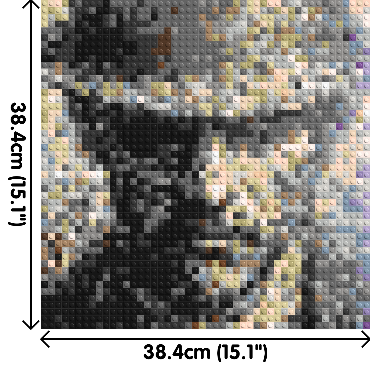 Incognito – A Presence Hidden in Plain Sight by Joséphine Machalani - Brick Art Mosaic Kit 2x2 dimensions