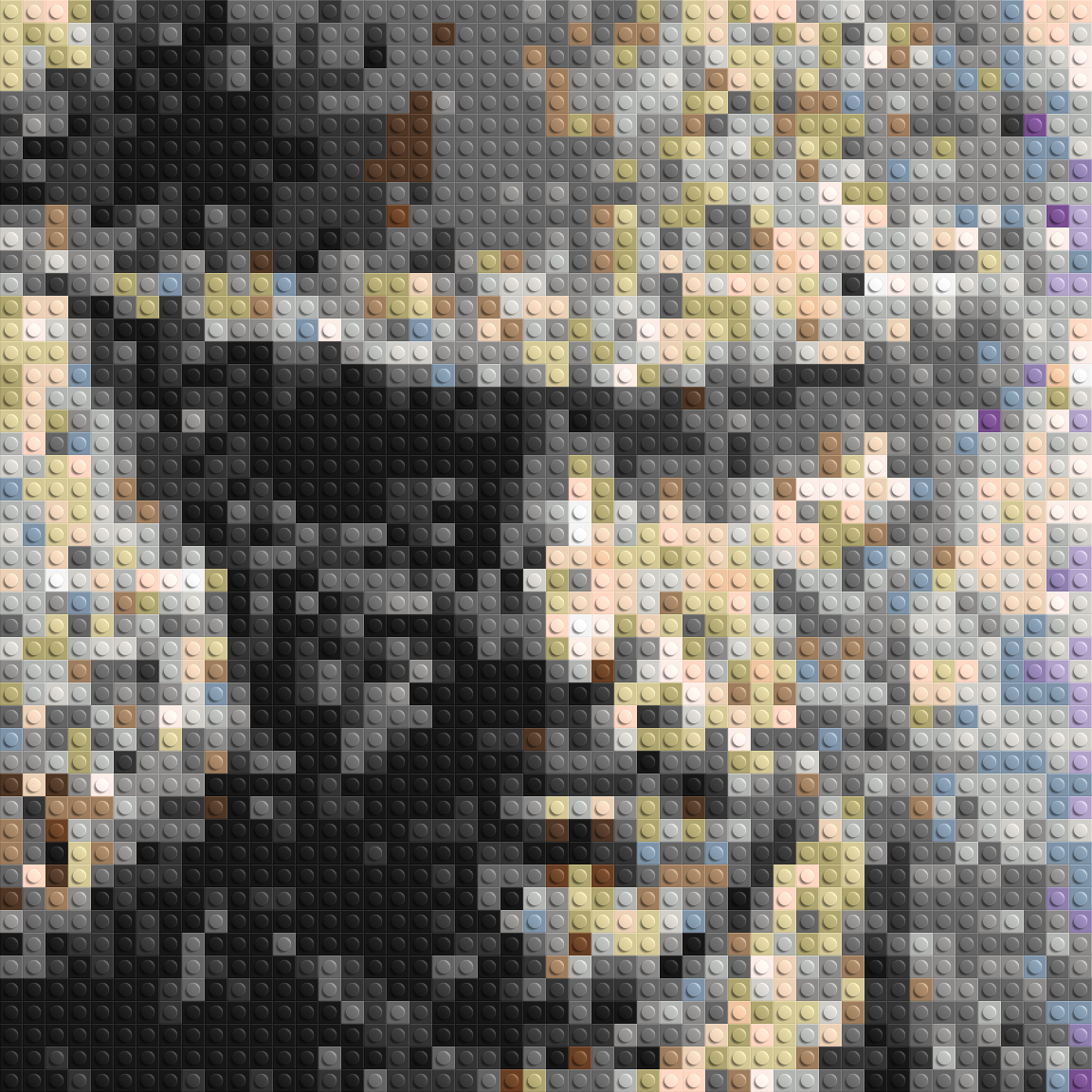 Incognito – A Presence Hidden in Plain Sight by Joséphine Machalani - Brick Art Mosaic Kit 2x2 large