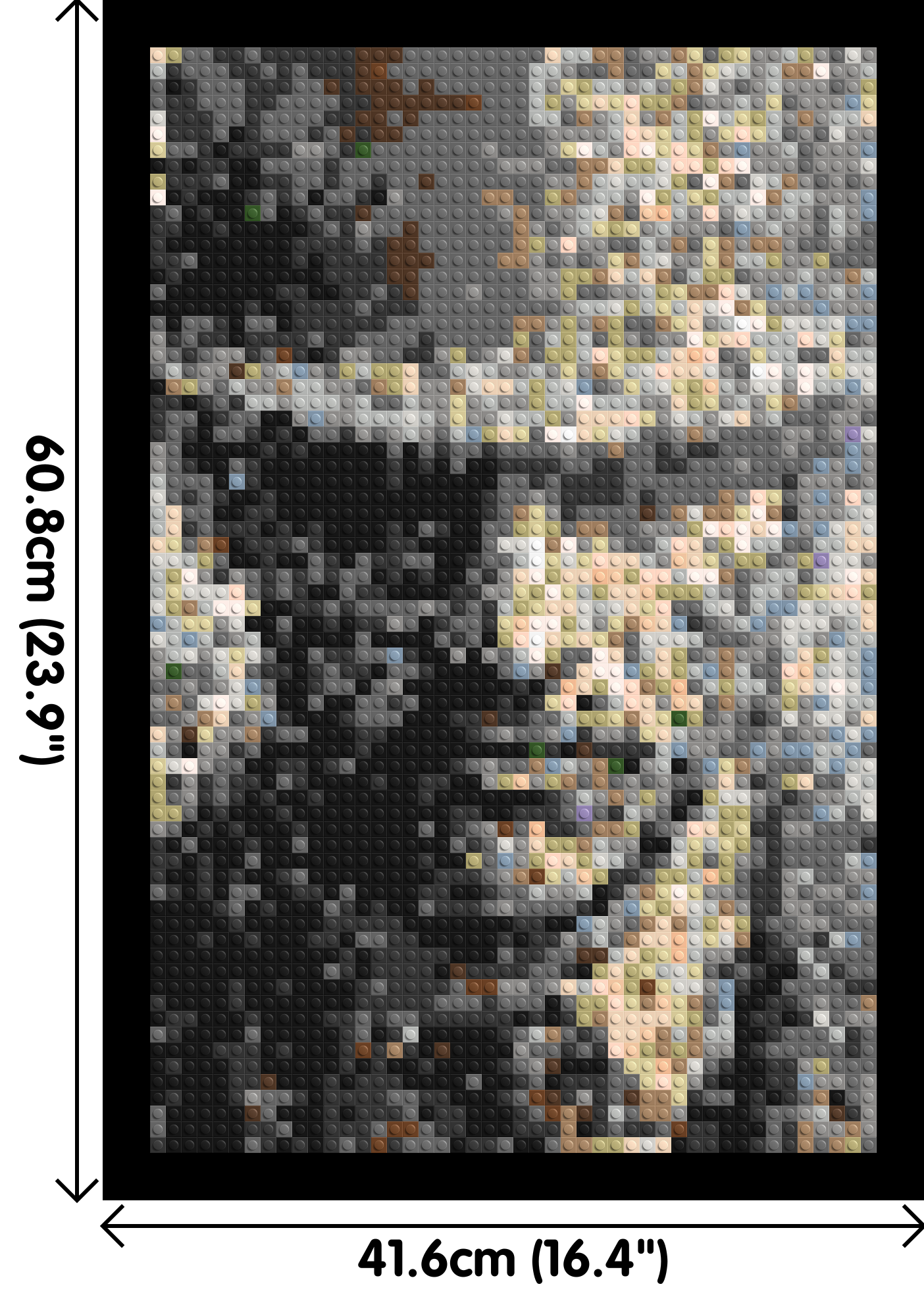 Incognito – A Presence Hidden in Plain Sight by Joséphine Machalani - Brick Art Mosaic Kit 2x3 large