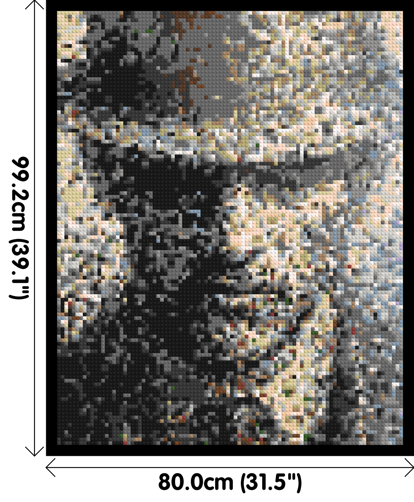 Incognito – A Presence Hidden in Plain Sight by Joséphine Machalani - Brick Art Mosaic Kit 4x5 large