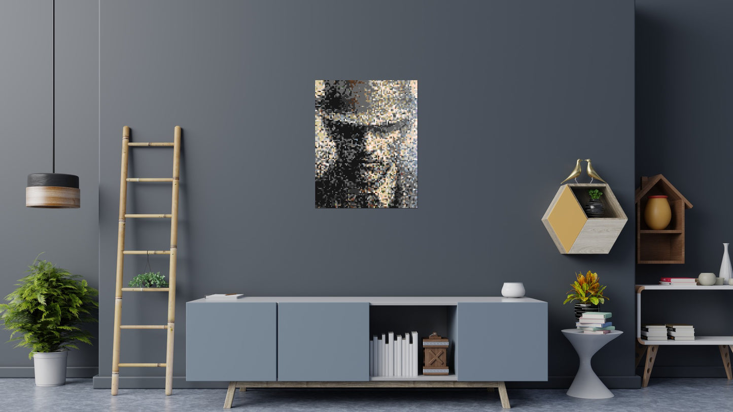 Incognito – A Presence Hidden in Plain Sight by Joséphine Machalani - Brick Art Mosaic Kit 4x5 large