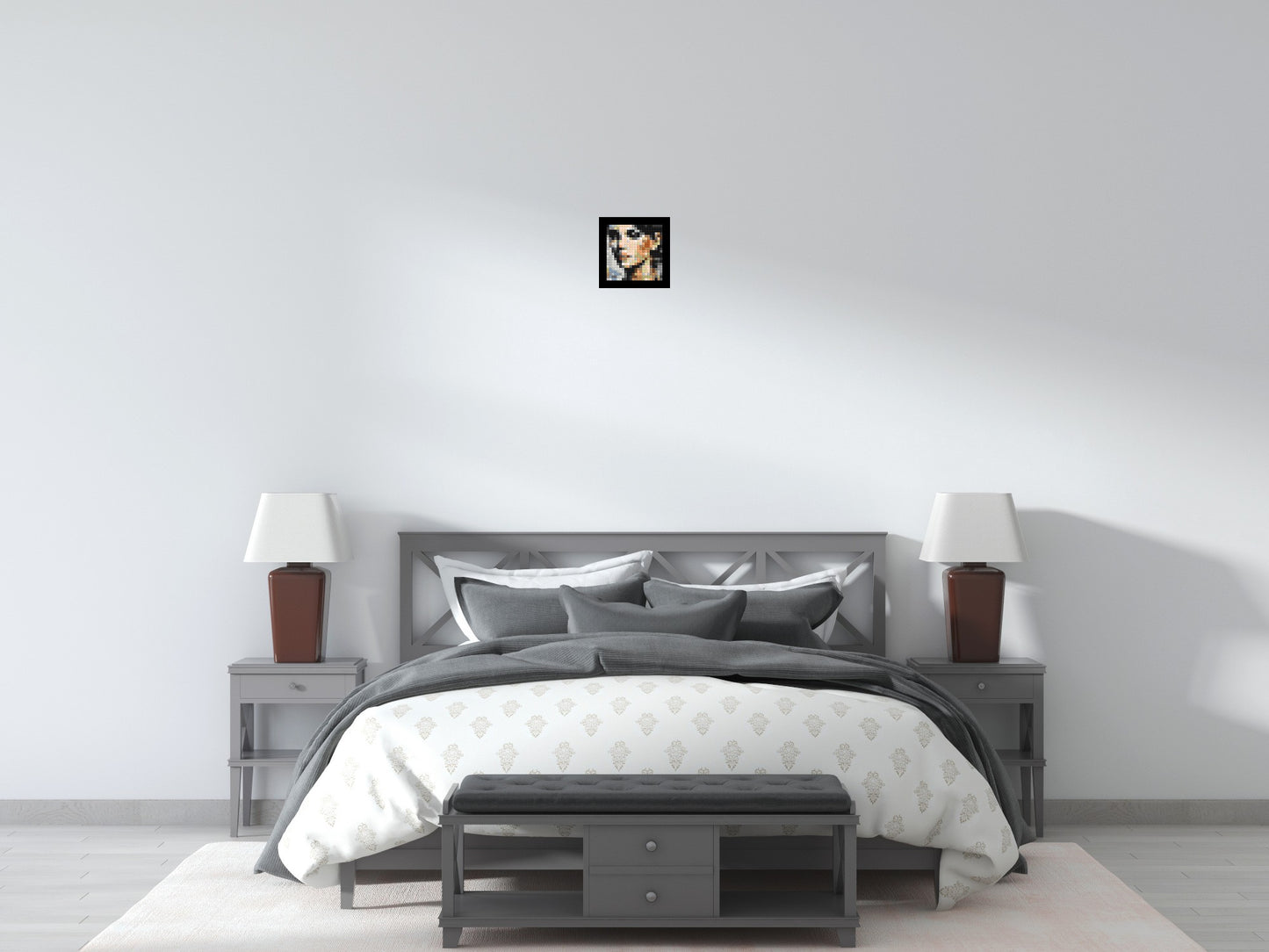 Moon – A Whisper of Silver Light by Joséphine Machalani - Brick Art Mosaic Kit 1x1 large