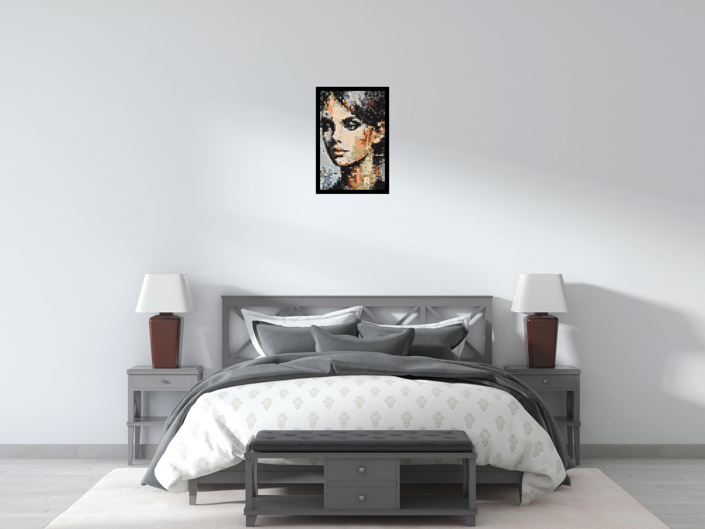 Moon – A Whisper of Silver Light by Joséphine Machalani - Brick Art Mosaic Kit 2x3 large