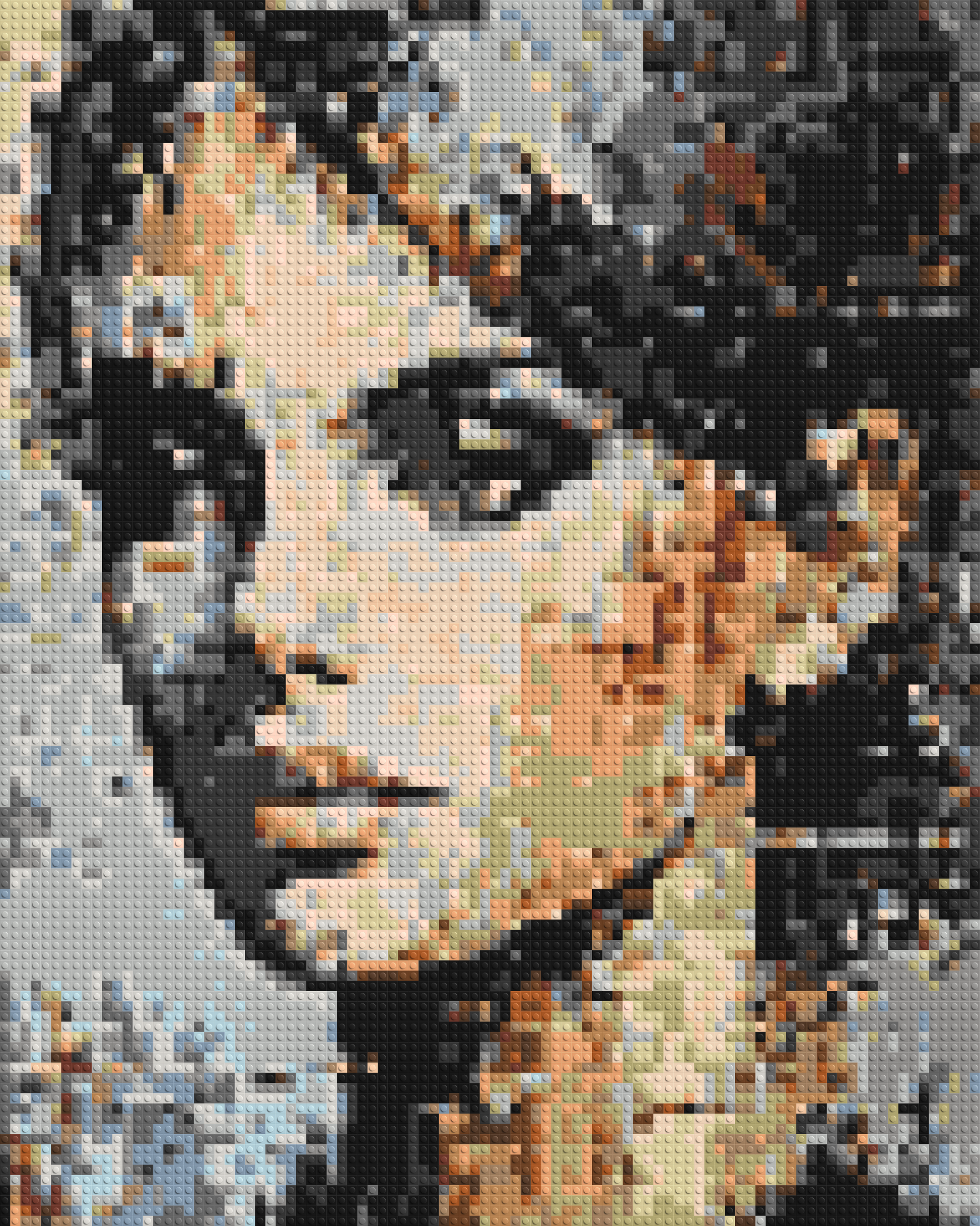 Moon – A Whisper of Silver Light by Joséphine Machalani - Brick Art Mosaic Kit 4x5 large