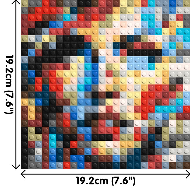 Eccentric – A Dance of Unpredictable Color by Joséphine Machalani - Brick Art Mosaic Kit 1x1 dimensions