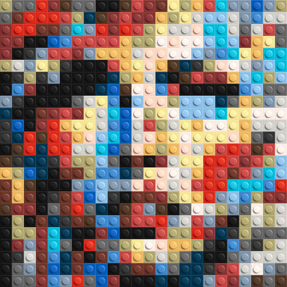 Eccentric – A Dance of Unpredictable Color by Joséphine Machalani - Brick Art Mosaic Kit 1x1 large