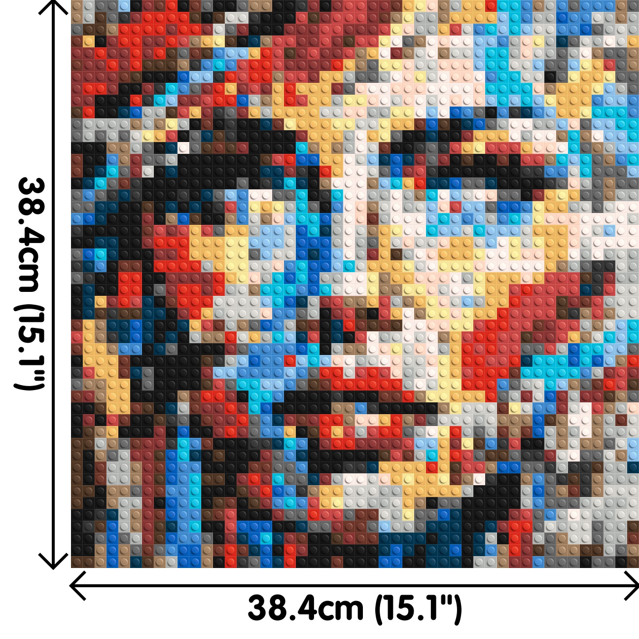 Eccentric – A Dance of Unpredictable Color by Joséphine Machalani - Brick Art Mosaic Kit 2x2 large