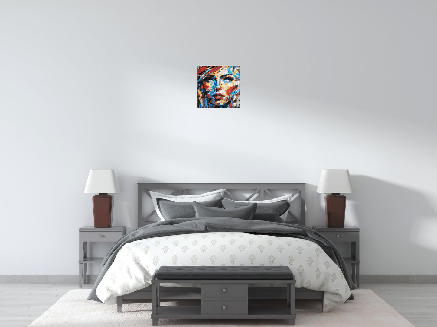 Eccentric – A Dance of Unpredictable Color by Joséphine Machalani - Brick Art Mosaic Kit 2x2 large