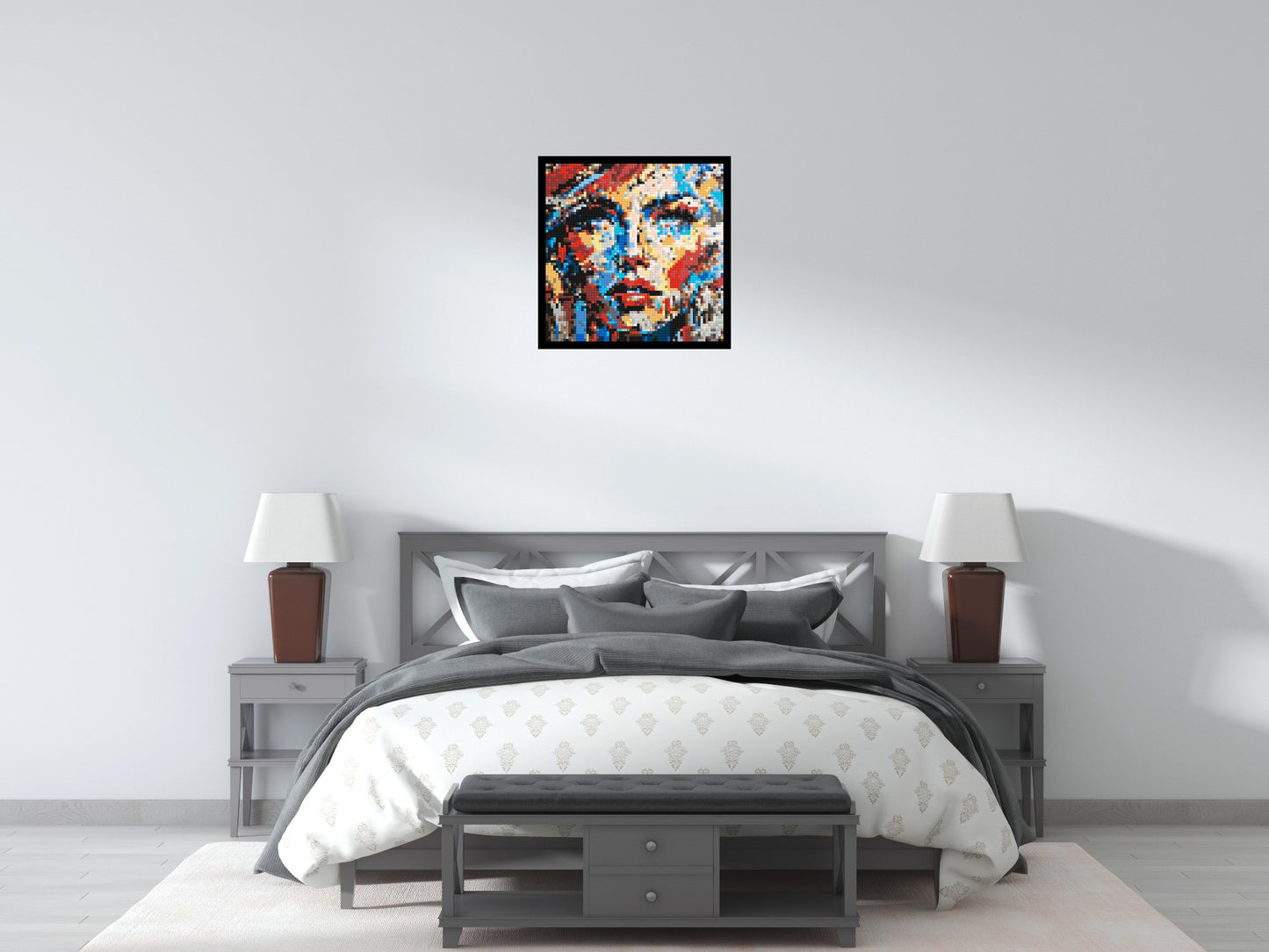 Eccentric – A Dance of Unpredictable Color by Joséphine Machalani - Brick Art Mosaic Kit 3x3 large