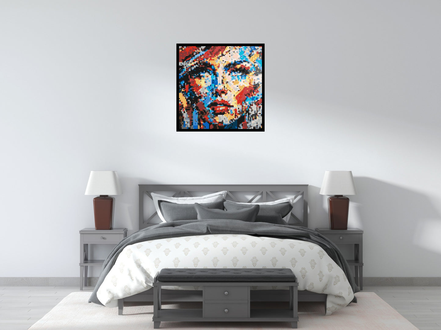 Eccentric – A Dance of Unpredictable Color by Joséphine Machalani - Brick Art Mosaic Kit 4x4 large
