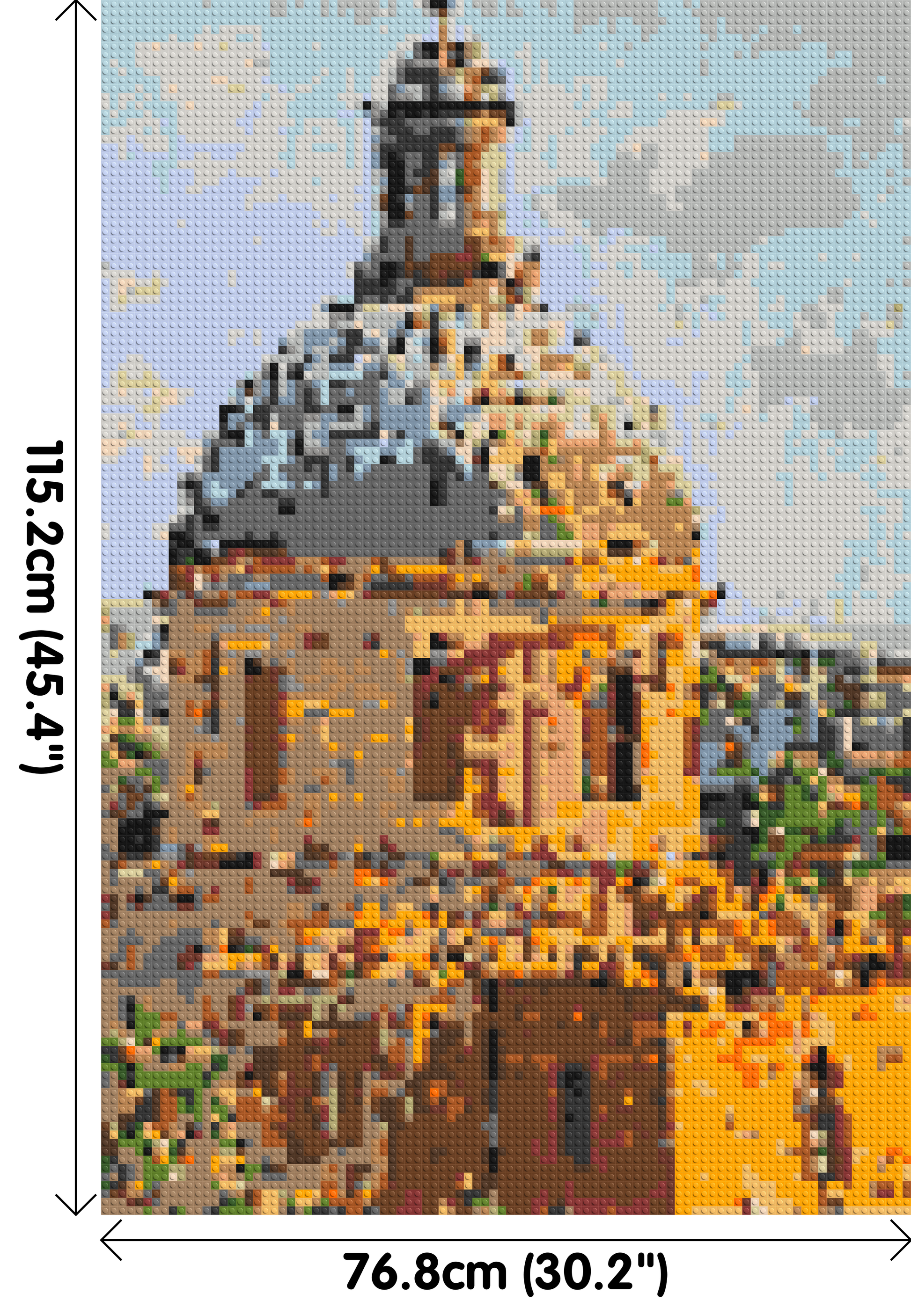 Toulouse by Joséphine Machalani - Brick Art Mosaic Kit 4x6 dimensions